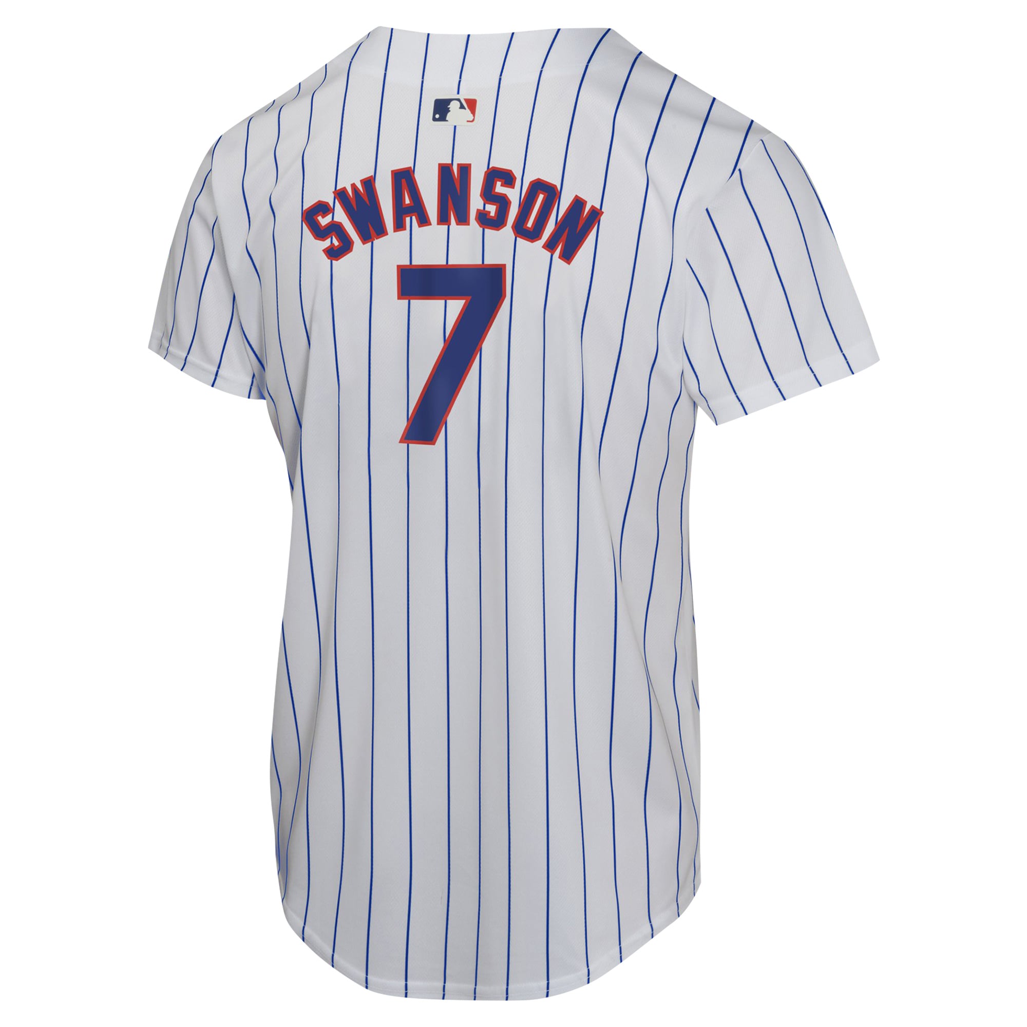 Dansby Swanson Chicago Cubs Youth Home Game Player Jersey - White - Image 4