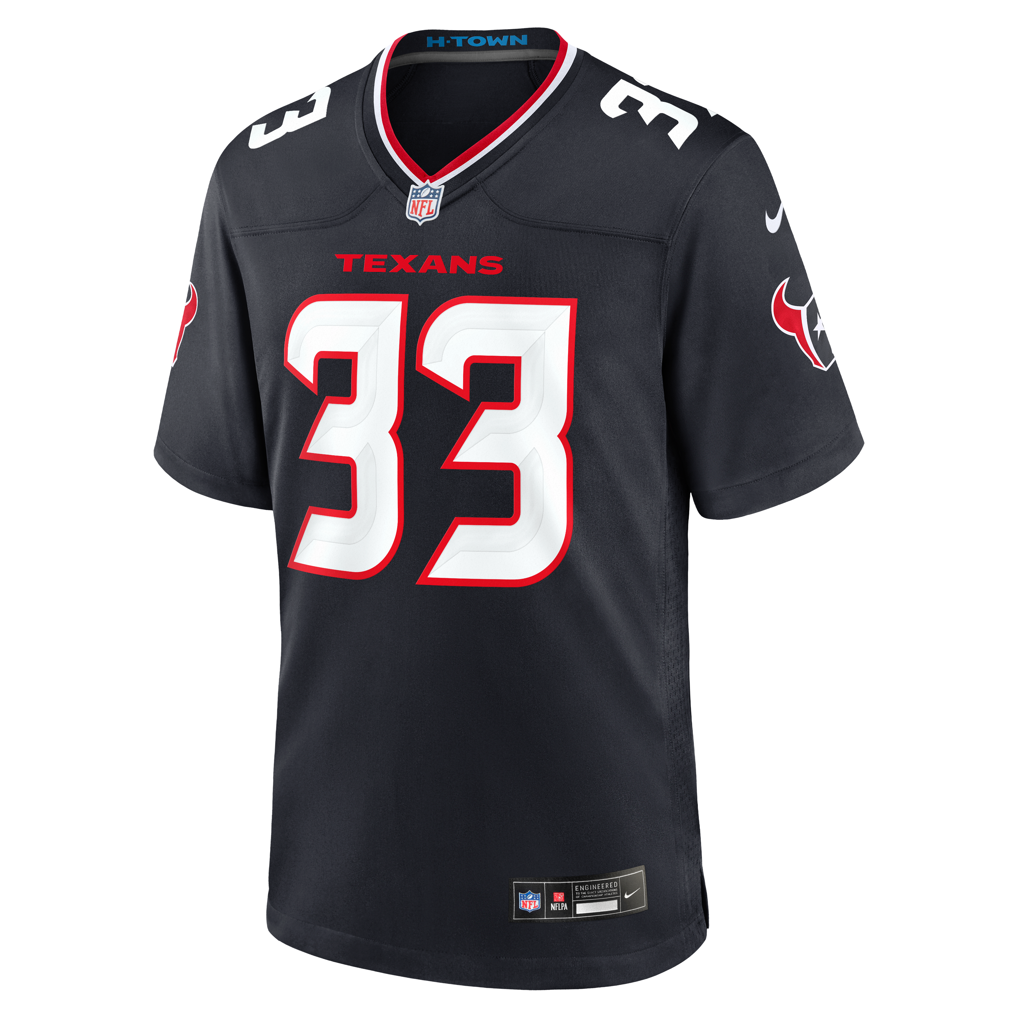 Dare Ogunbowale Houston Texans Team Game Jersey - Navy - Image 3