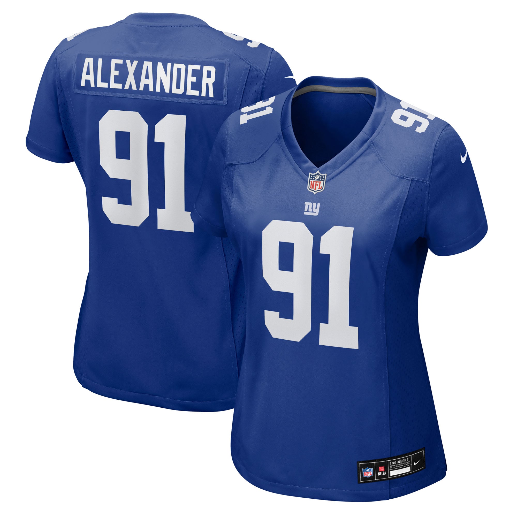 Darius Alexander New York Giants Women's Team Game Jersey - Royal - Image 2