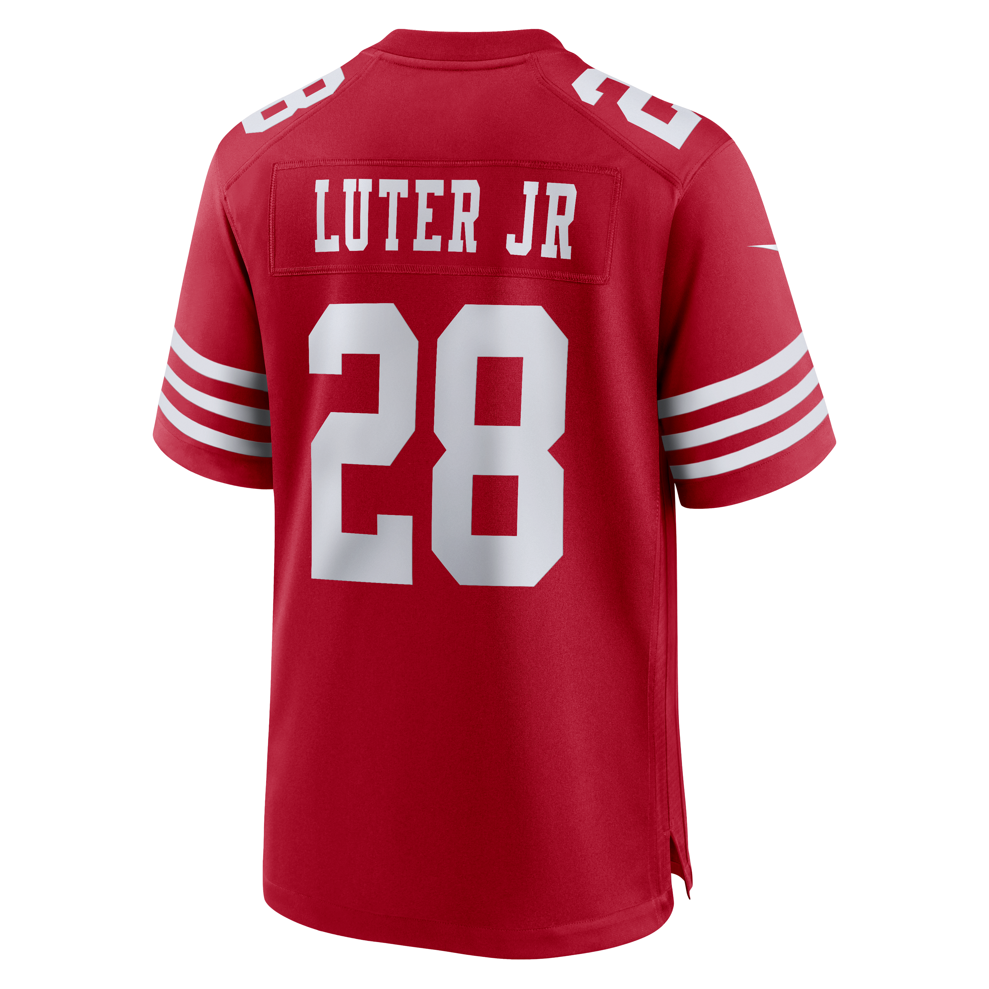 Darrell Luter Jr. San Francisco 49ers Game Jersey - Scarlet - Image 4