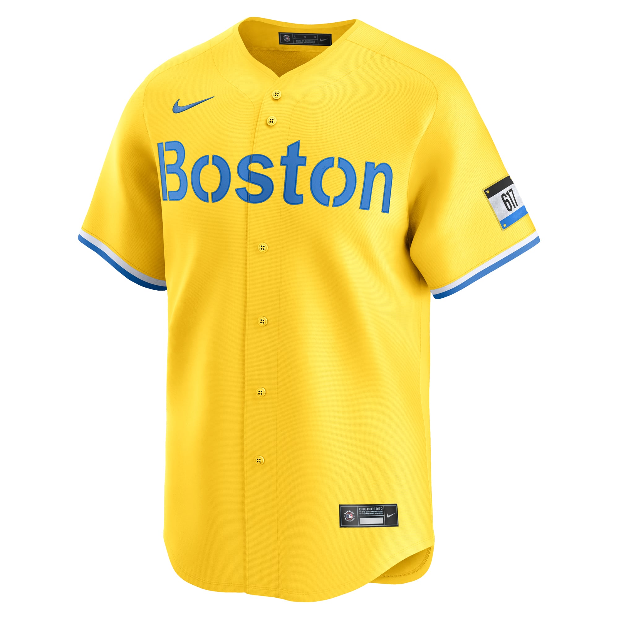 David Ortiz Boston Red Sox City Connect Retired Player Jersey - Gold - Image 3