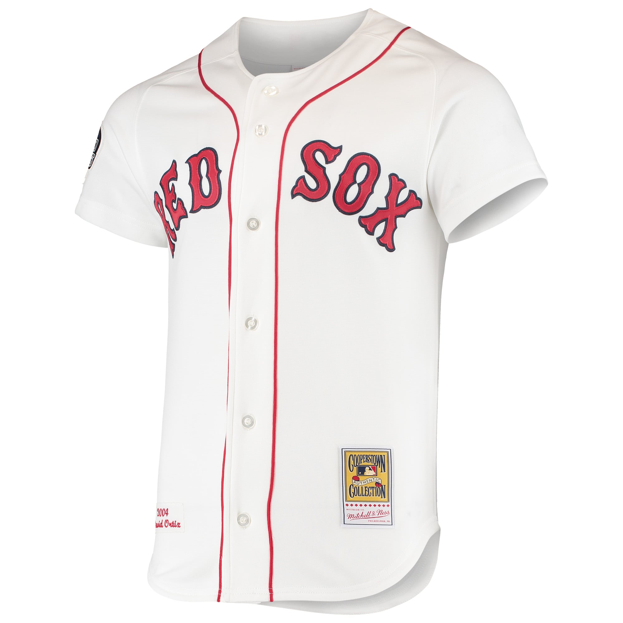 David Ortiz Boston Red Sox 2004 Cooperstown Collection Home Jersey - White - Image 3