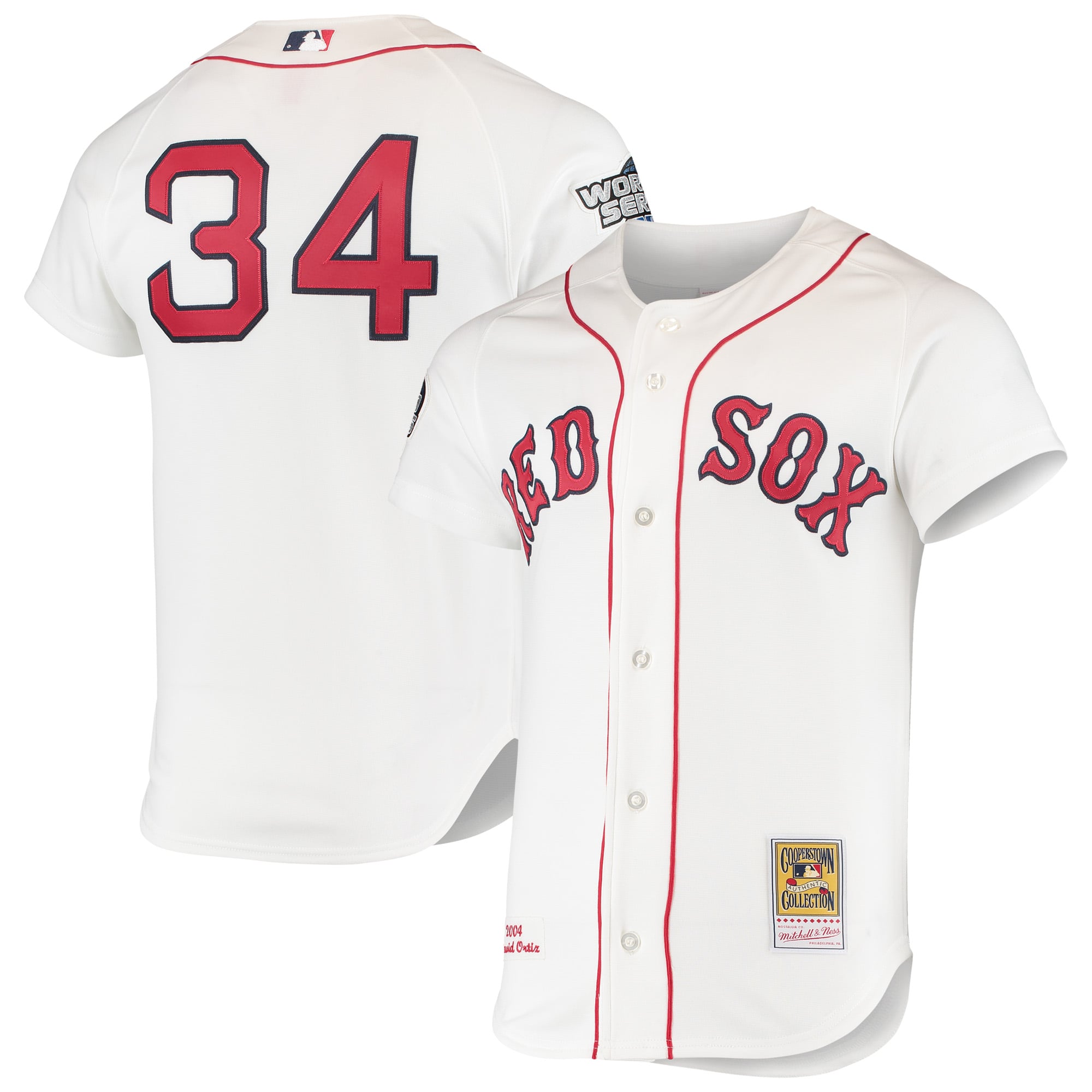 David Ortiz Boston Red Sox 2004 Cooperstown Collection Home Jersey - White