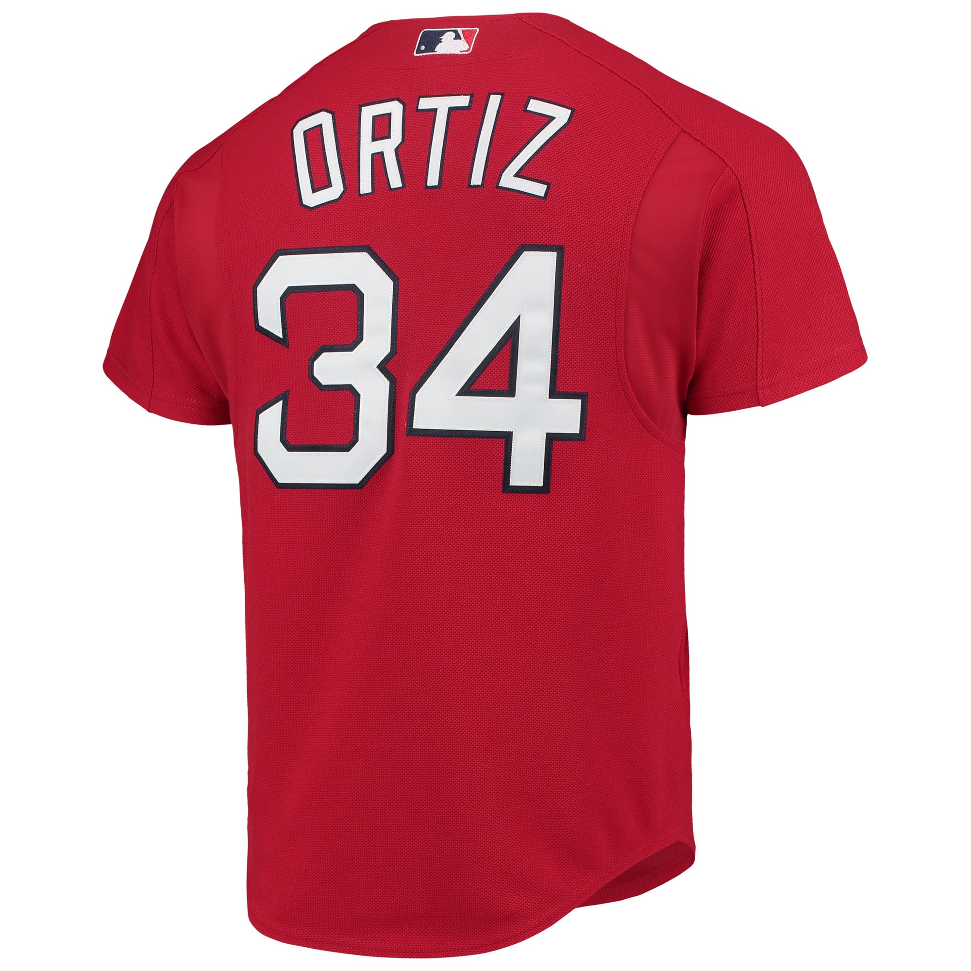 David Ortiz Boston Red Sox Cooperstown Collection Mesh Batting Practice Jersey - Red - Image 4