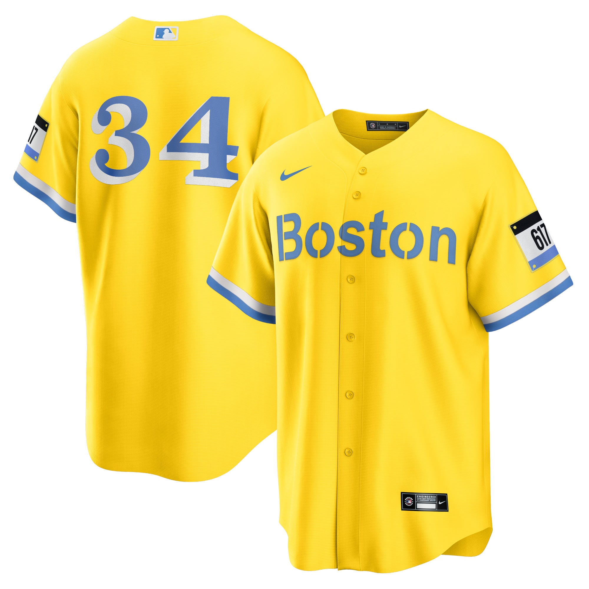 David Ortiz Boston Red Sox Retired Player City Connect Jersey - Gold - Image 2