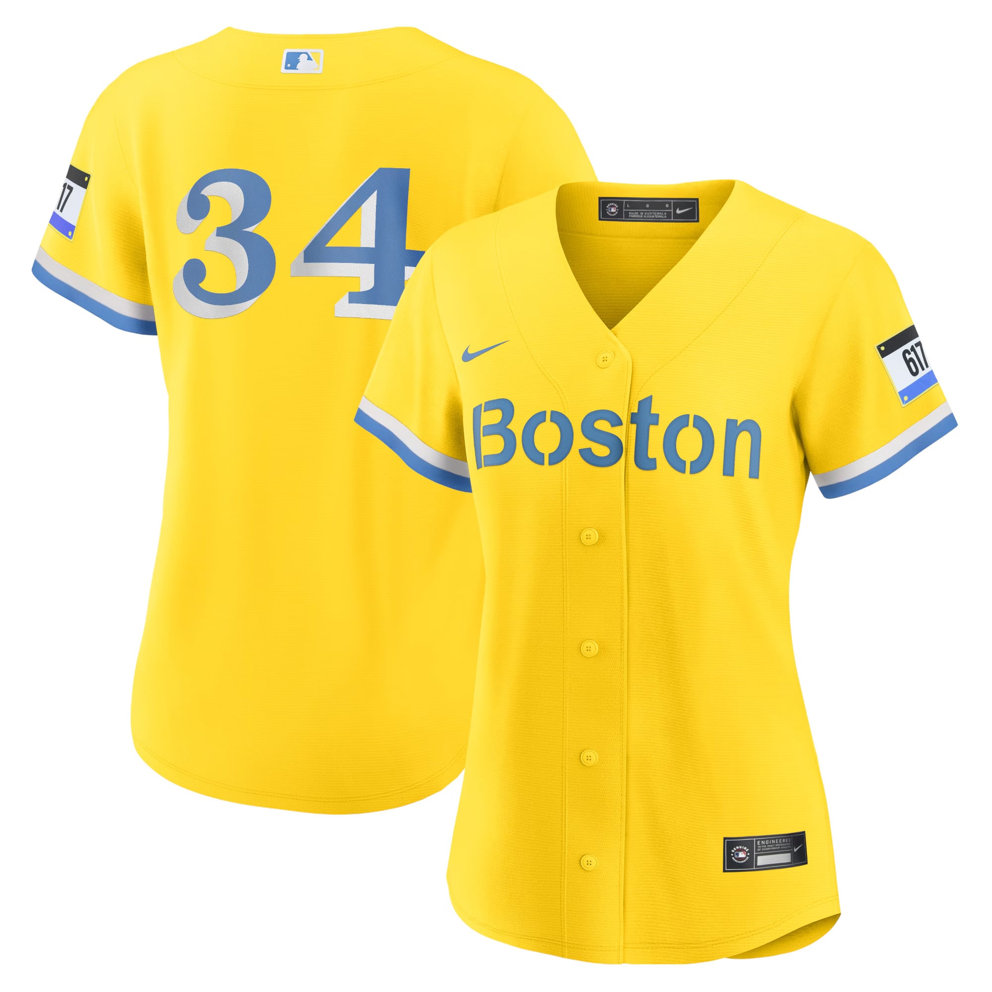 David Ortiz Boston Red Sox Women's City Connect Player Jersey - Gold