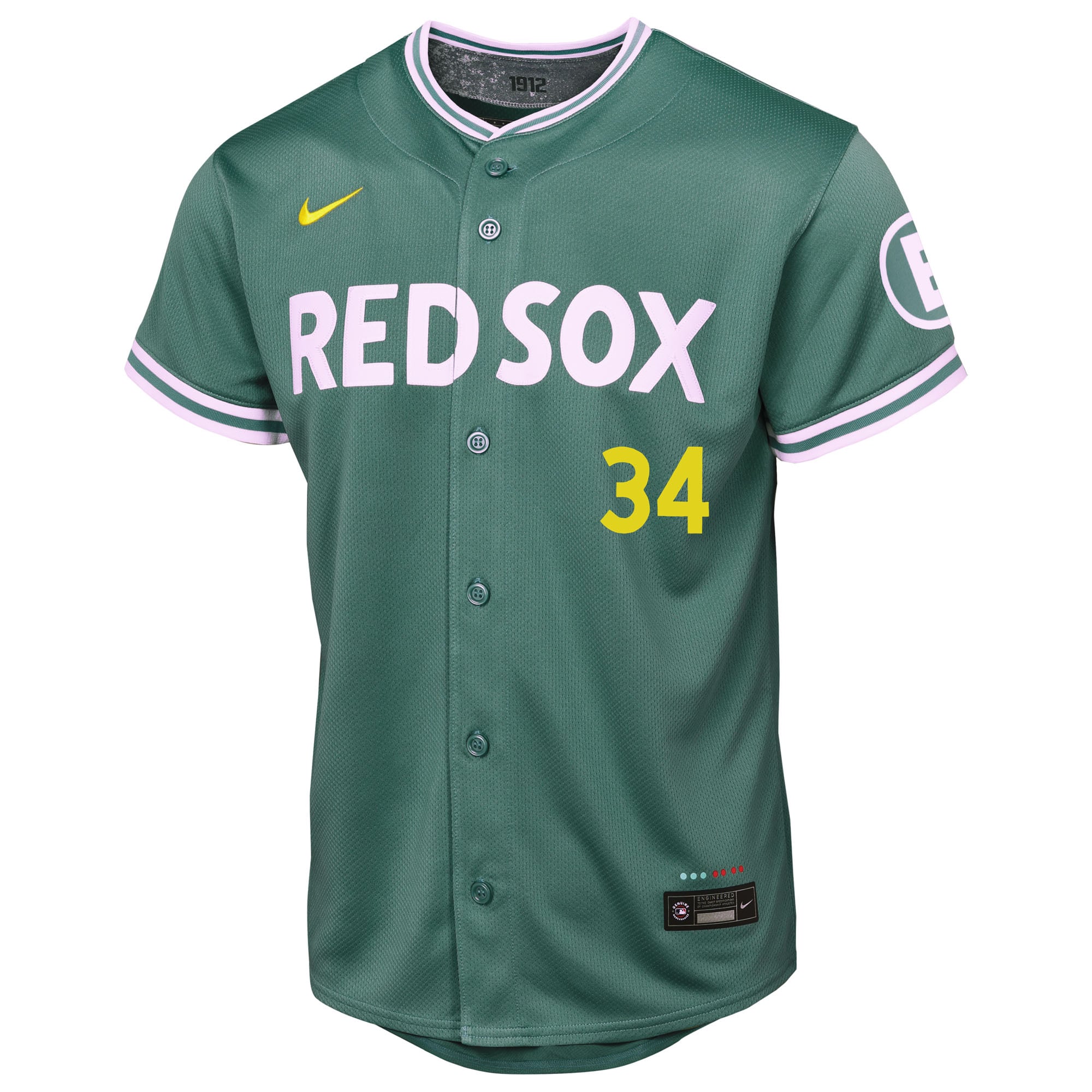 David Ortiz Boston Red Sox Youth 2025 City Connect Limited Retired Player Jersey - Green - Image 3