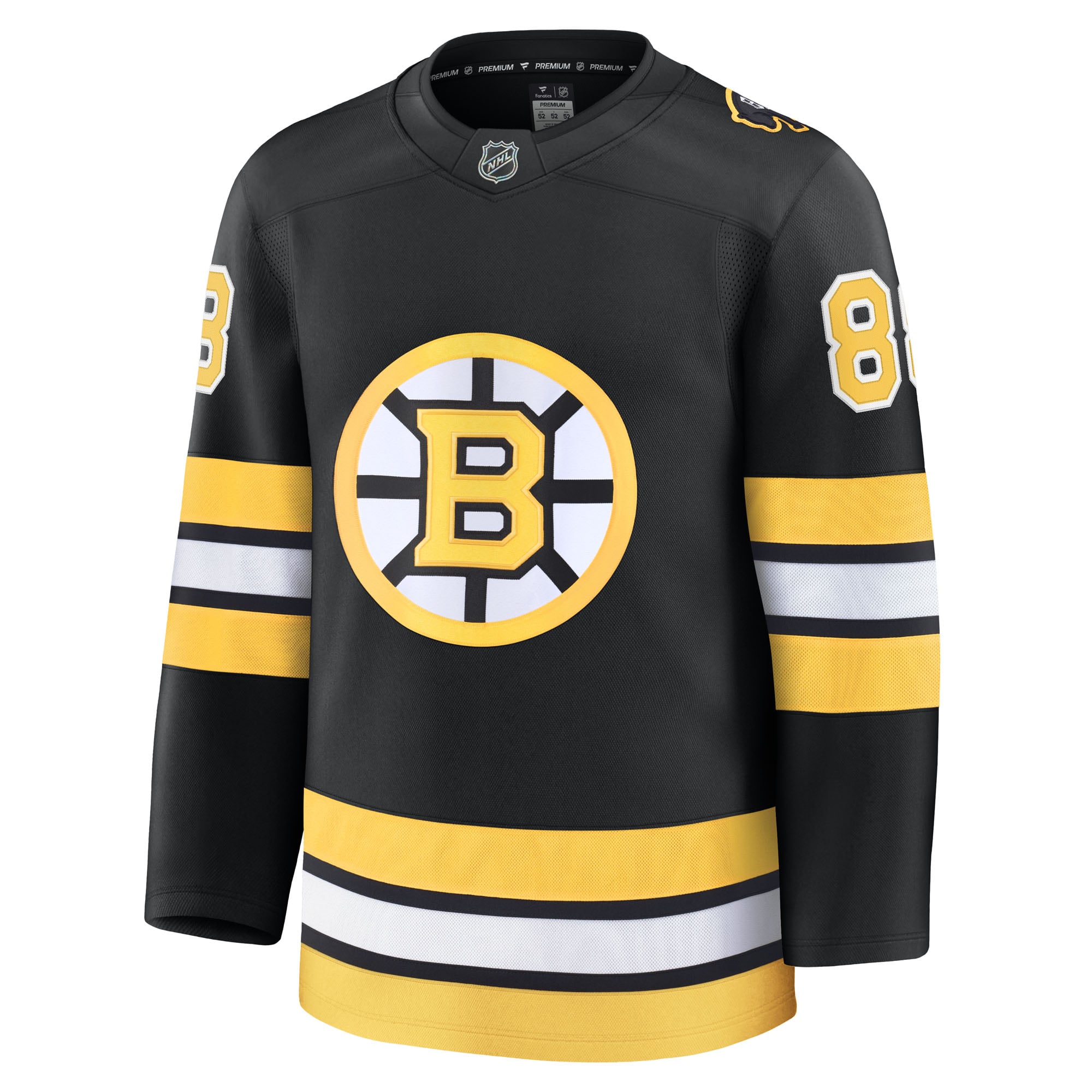 David Pastrnak Boston Bruins Away Premium Player Jersey - Black - Image 3