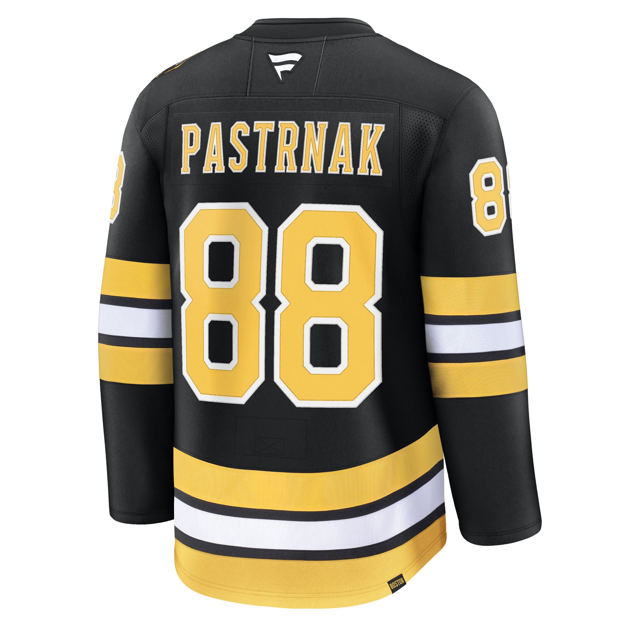 David Pastrnak Boston Bruins Away Premium Player Jersey - Black - Image 4