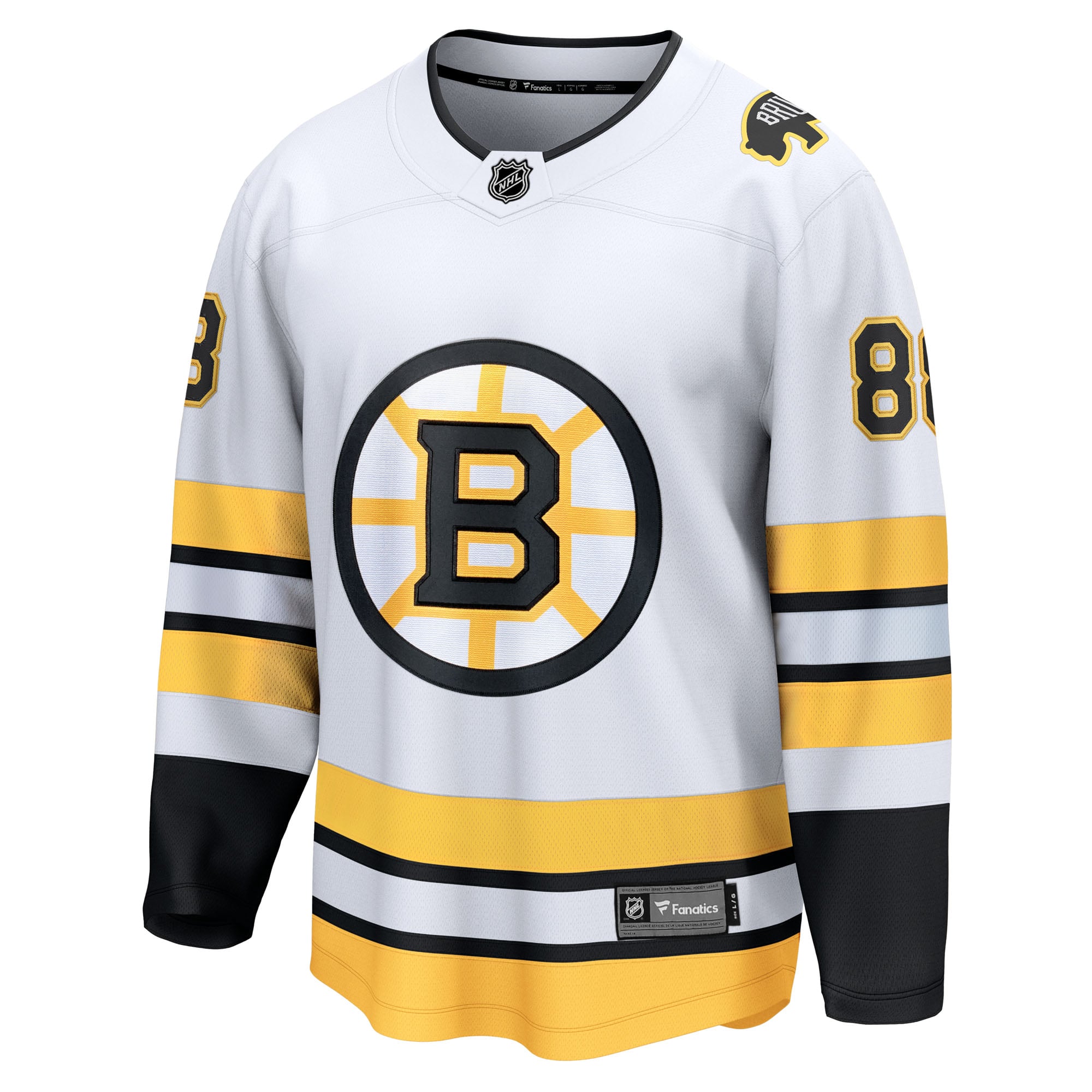 David Pastrnak Boston Bruins Home Breakaway Player Jersey - White - Image 3