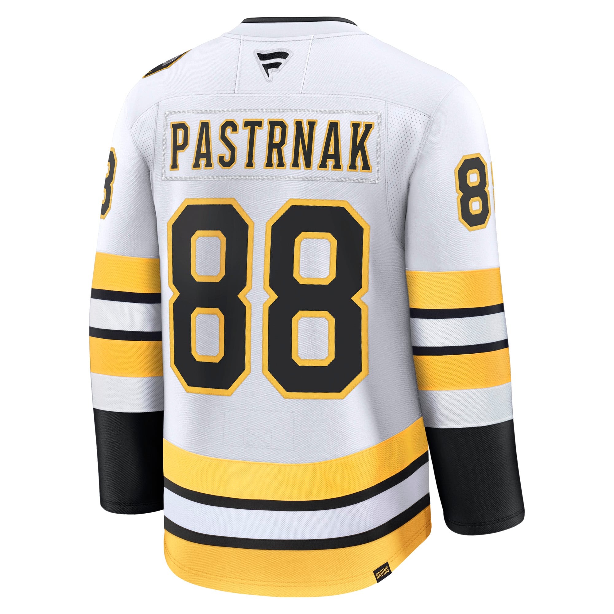 David Pastrnak Boston Bruins Home Premium Player Jersey - White - Image 4