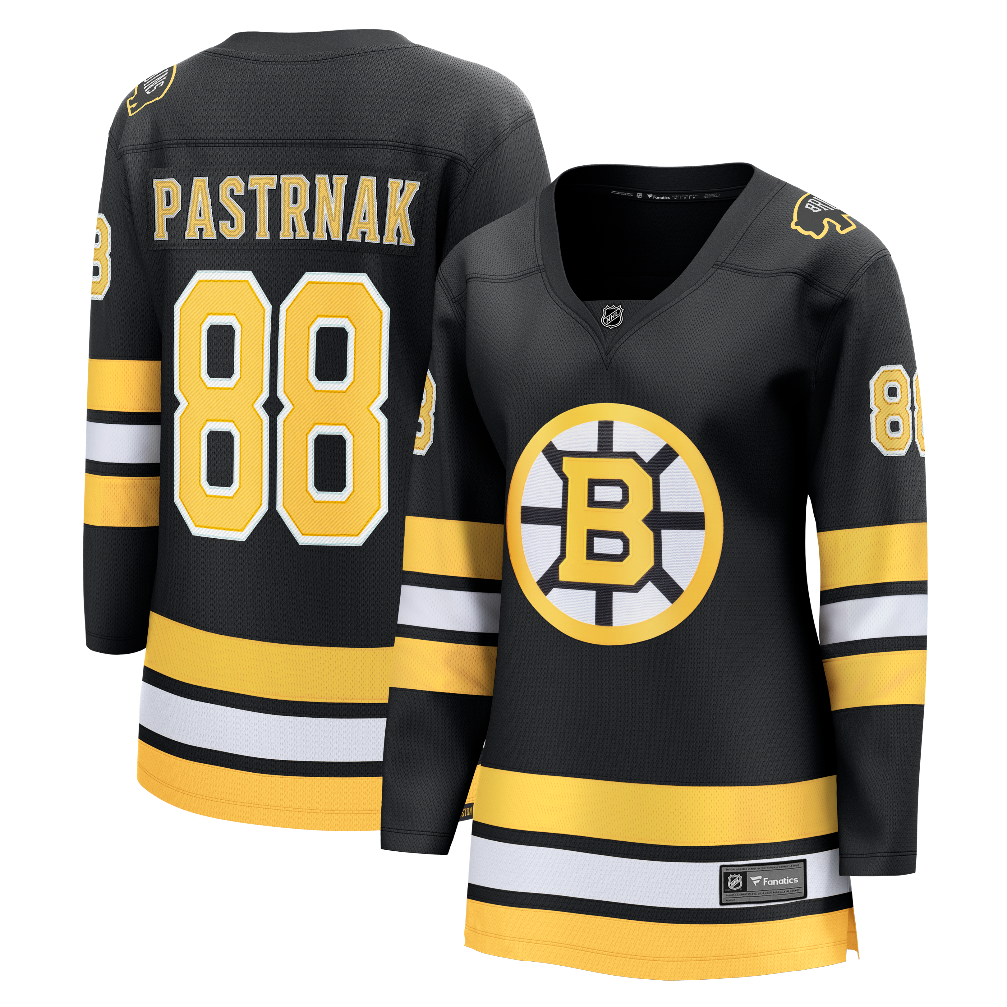 David Pastrnak Boston Bruins Women's Home Breakaway Jersey - Black - Image 2