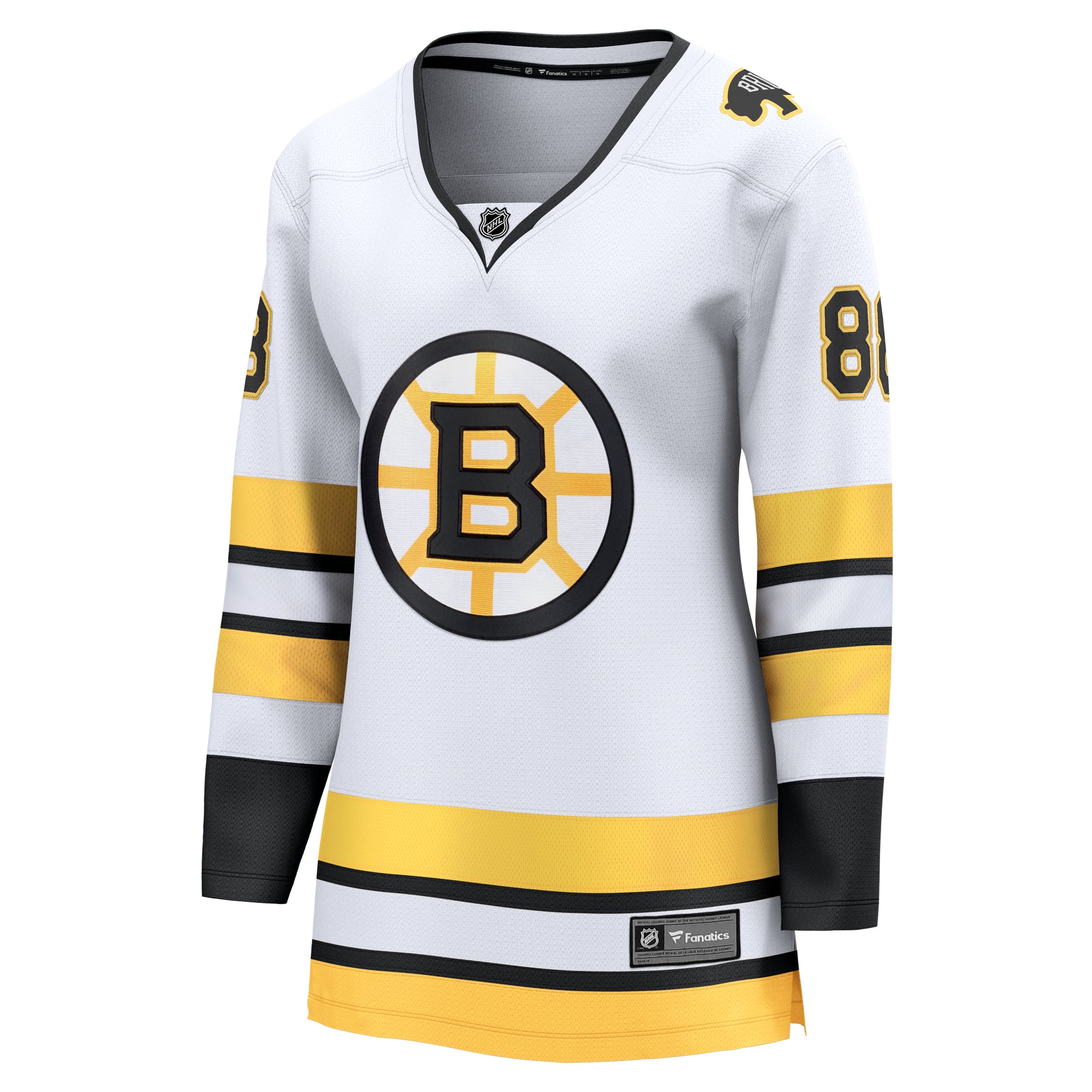 David Pastrnak Boston Bruins Women's Home Breakaway Player Jersey - White - Image 3