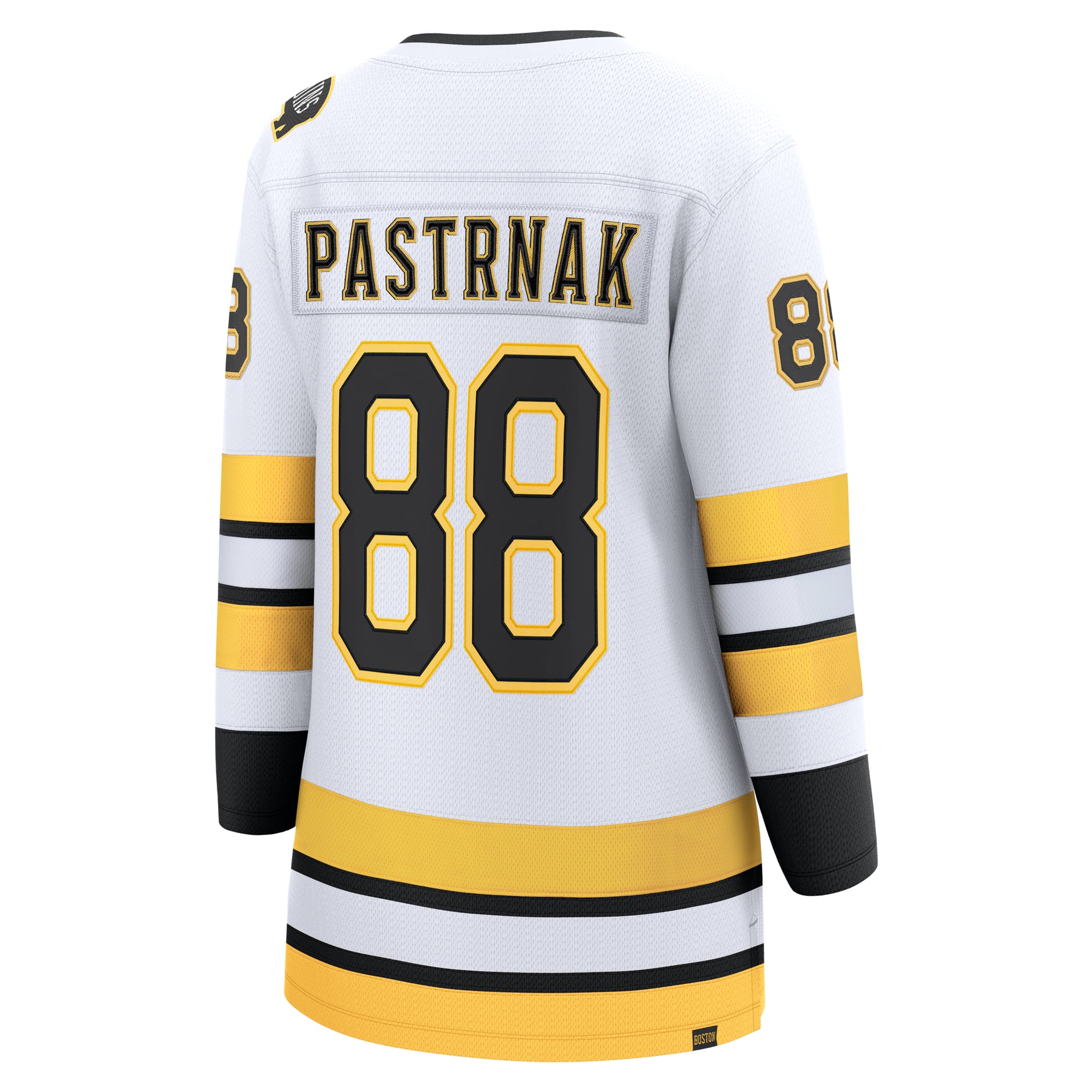 David Pastrnak Boston Bruins Women's Home Breakaway Player Jersey - White - Image 4
