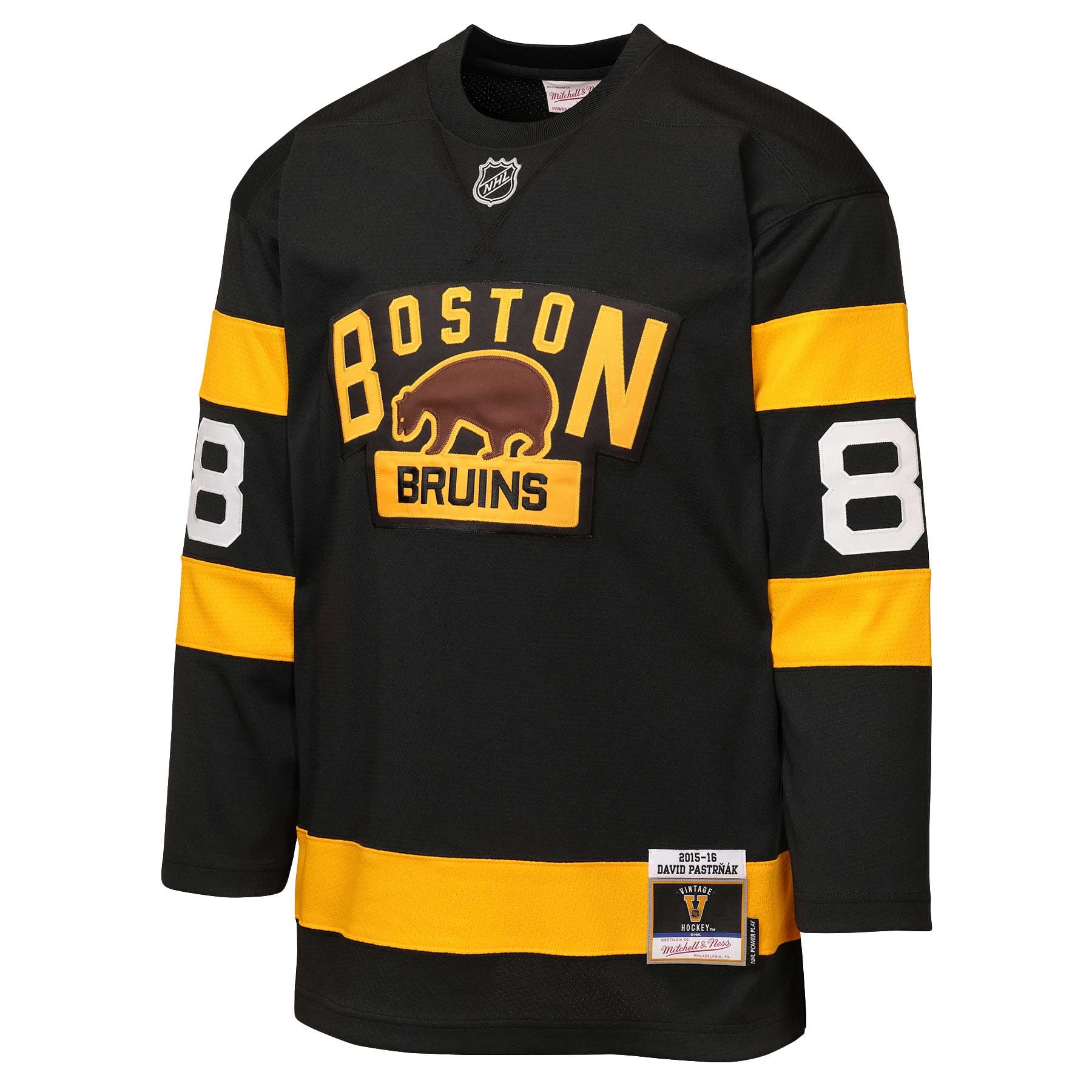 David Pastrnak Boston Bruins Youth 2016 Winter Classic Power Play Jersey - Black - Image 3