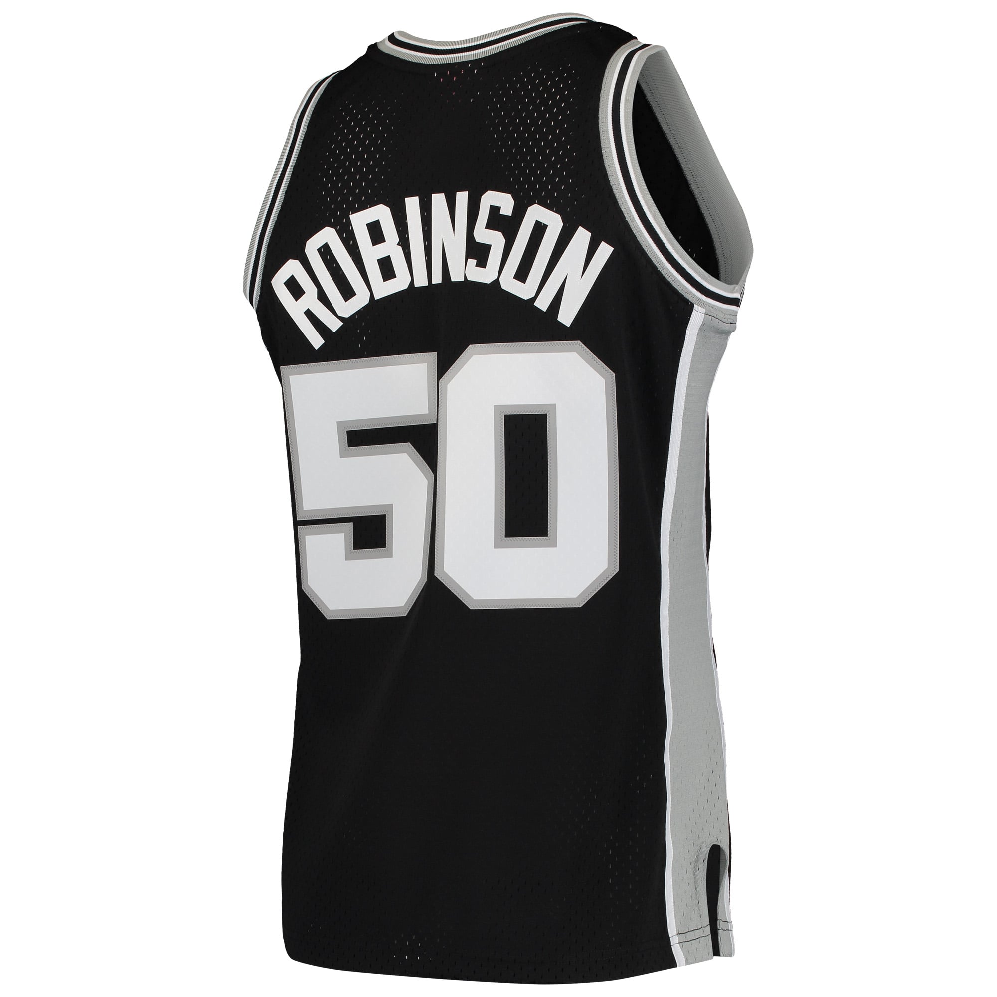 David Robinson San Antonio Spurs 1991/92 Hardwood Classics Swingman Jersey - Black - Image 4