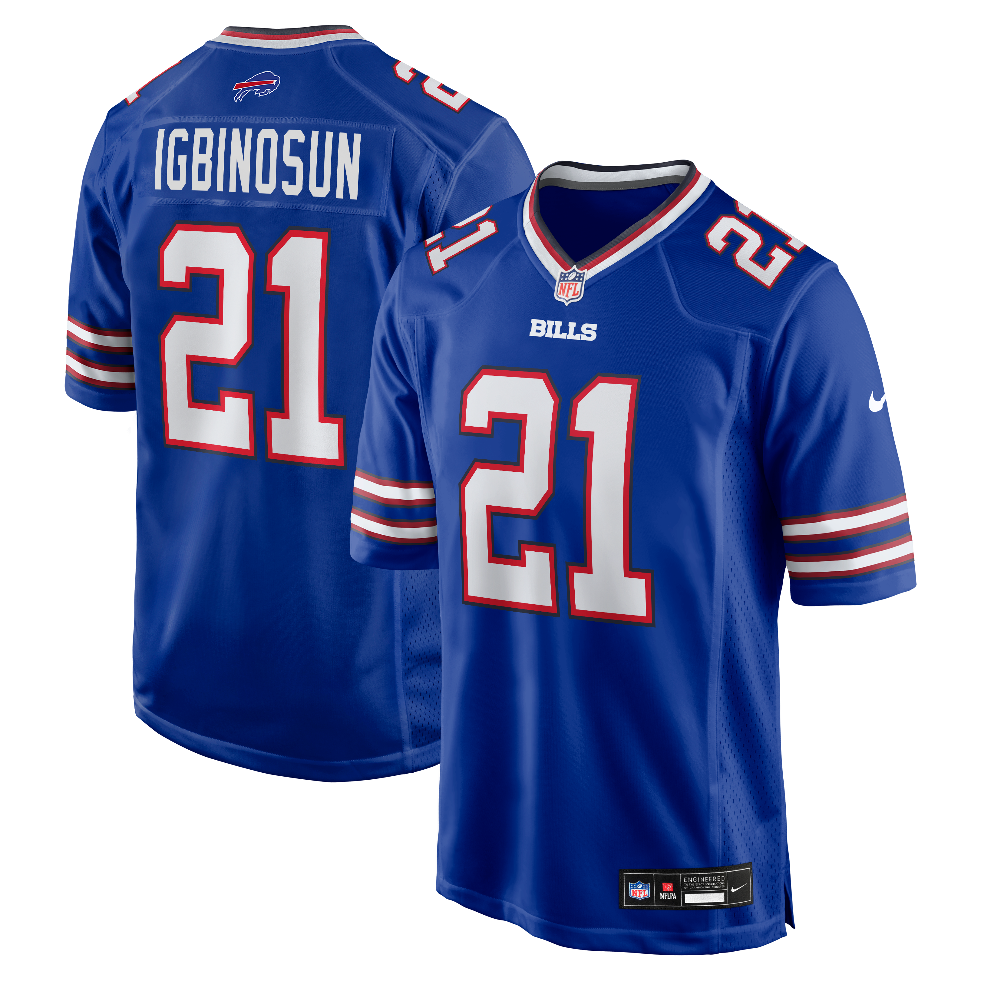 Davison Igbinosun Buffalo Bills Team Game Jersey - Royal - Image 2