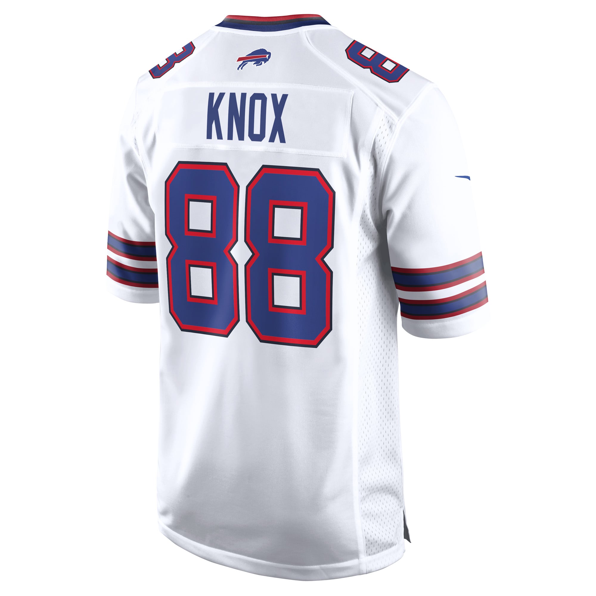 Dawson Knox Buffalo Bills Away Game Player Jersey - White - Image 4