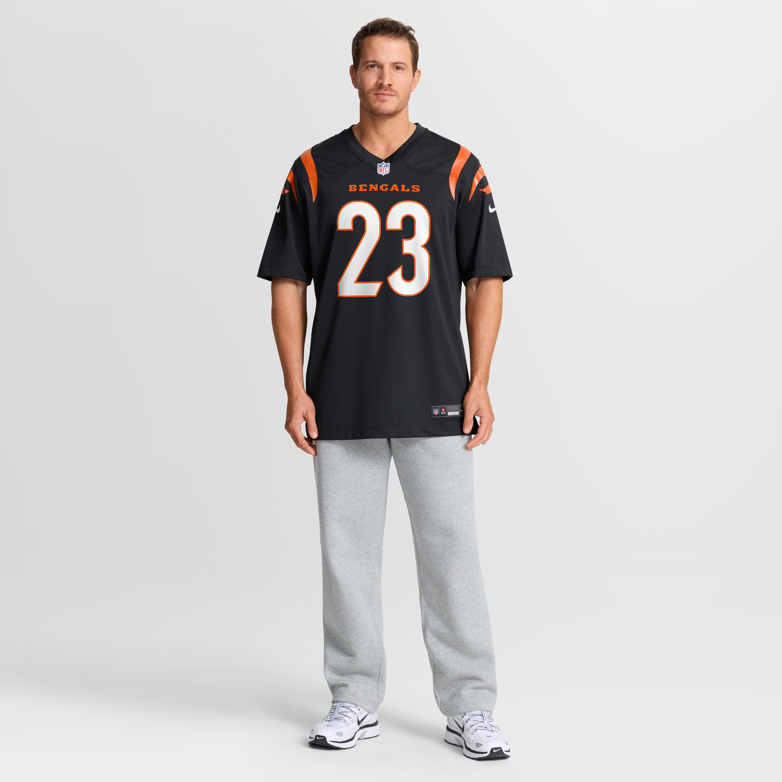 Daxton Hill Cincinnati Bengals Player Game Jersey - Black - Image 8