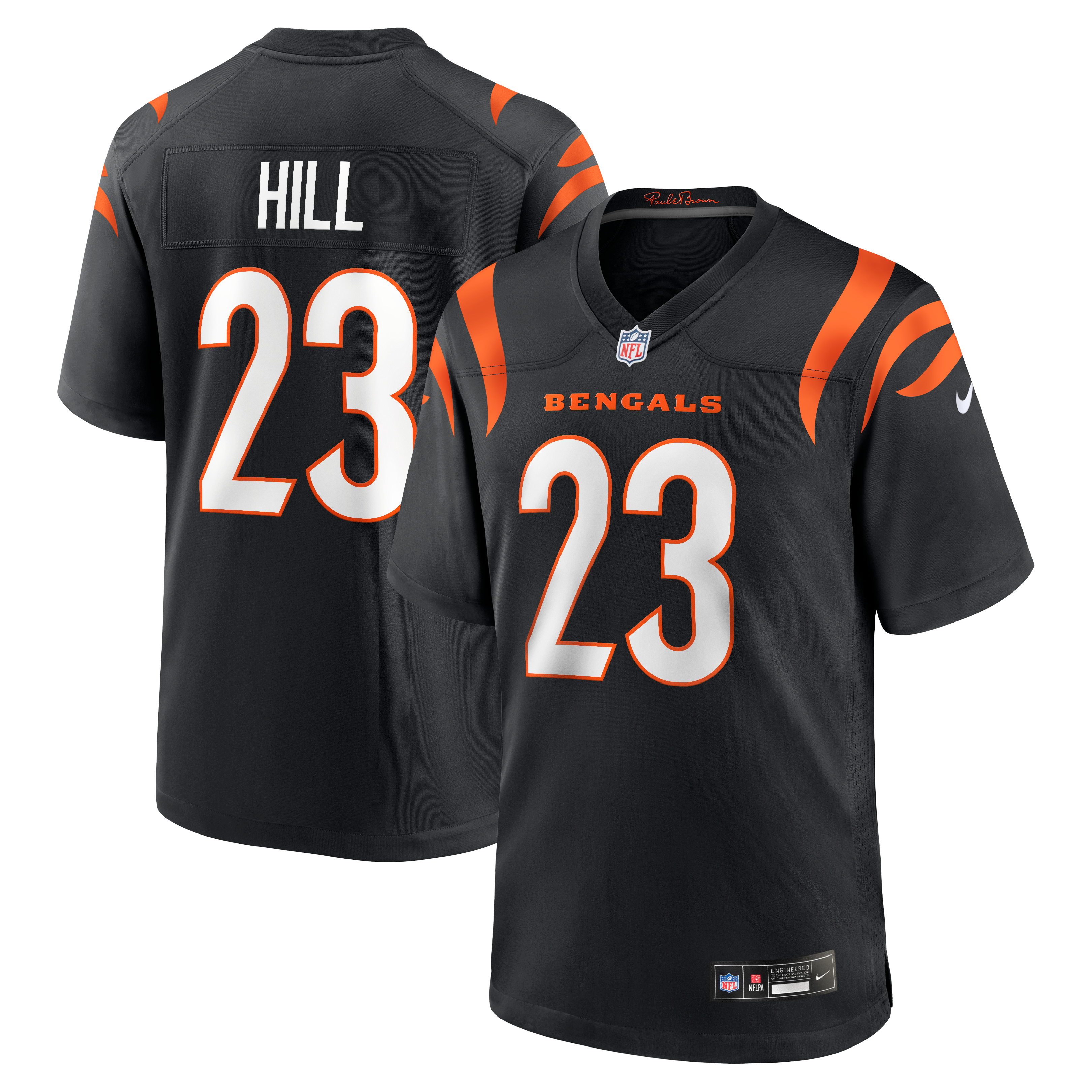 Daxton Hill Cincinnati Bengals Player Game Jersey - Black - Image 2
