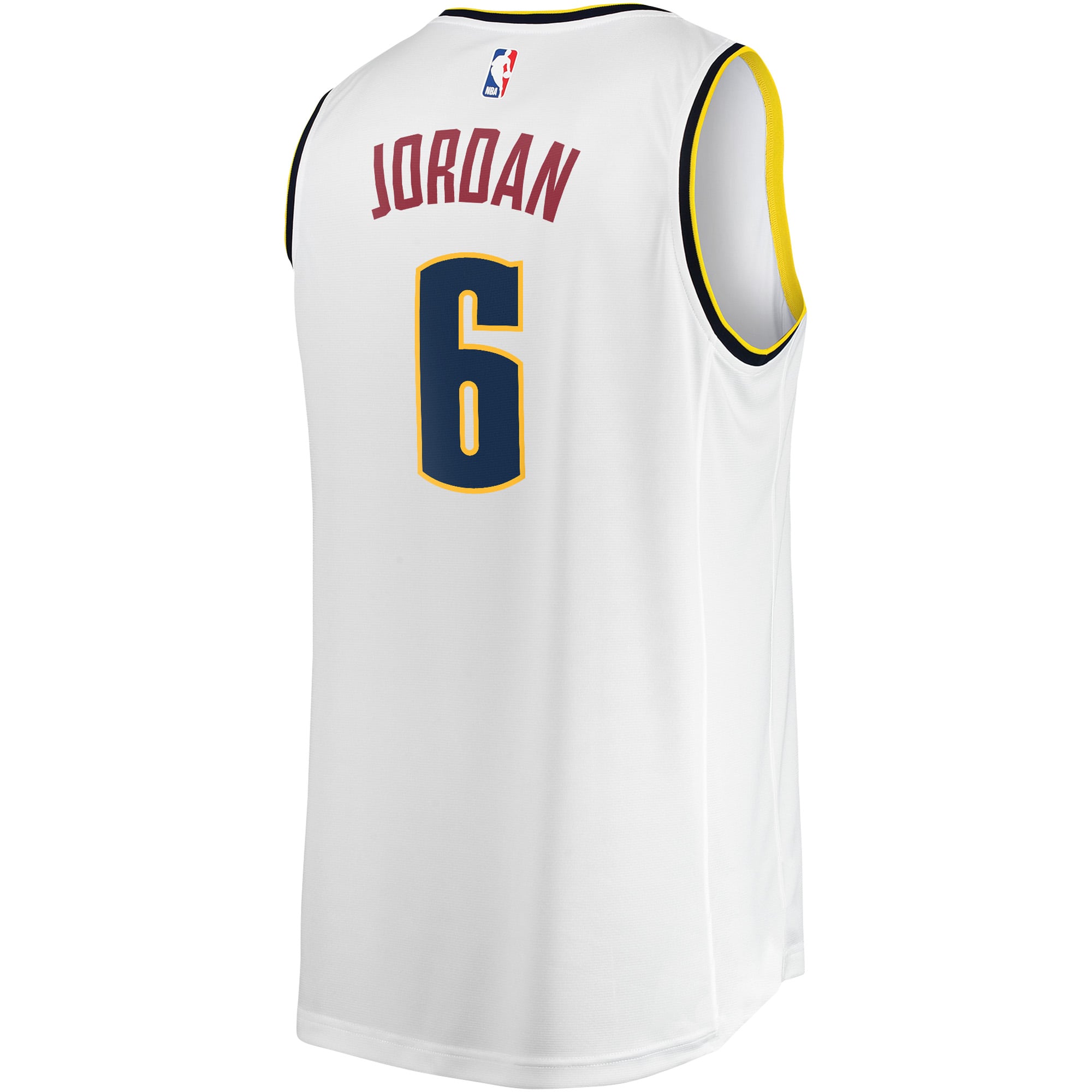 DeAndre Jordan Denver Nuggets Fast Break Player Jersey - Association Edition - White - Image 4