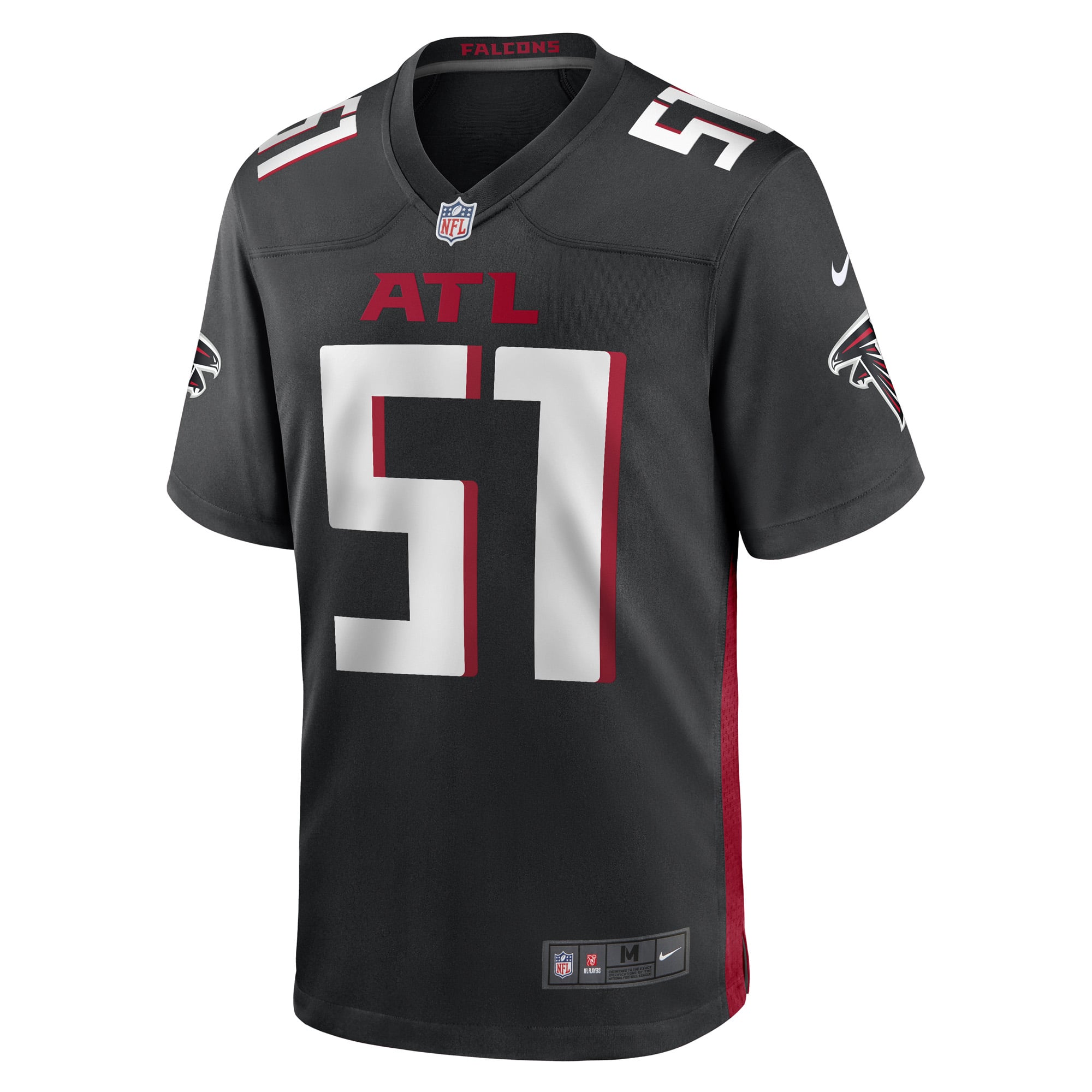 DeAngelo Malone Atlanta Falcons Game Player Jersey - Black - Image 3