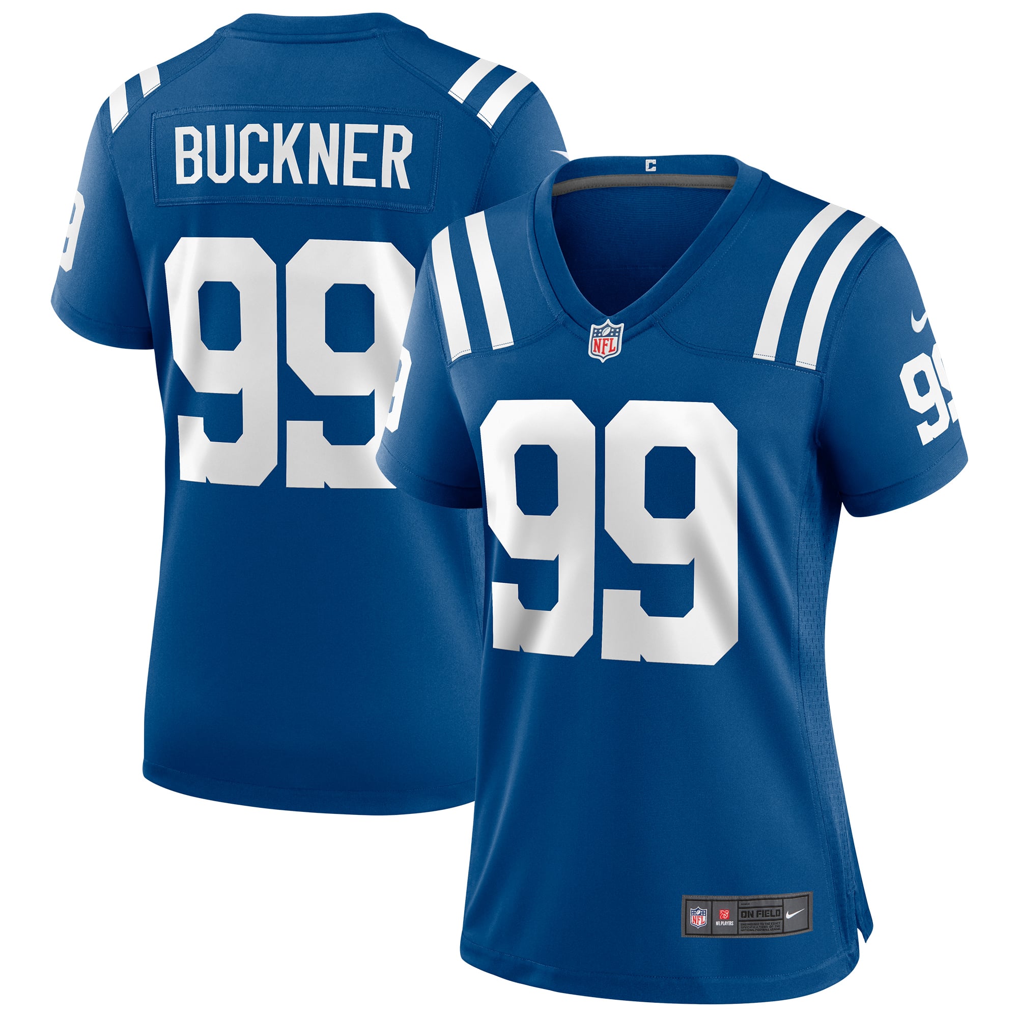 DeForest Buckner Indianapolis Colts Women's Game Player Jersey - Royal - Image 2