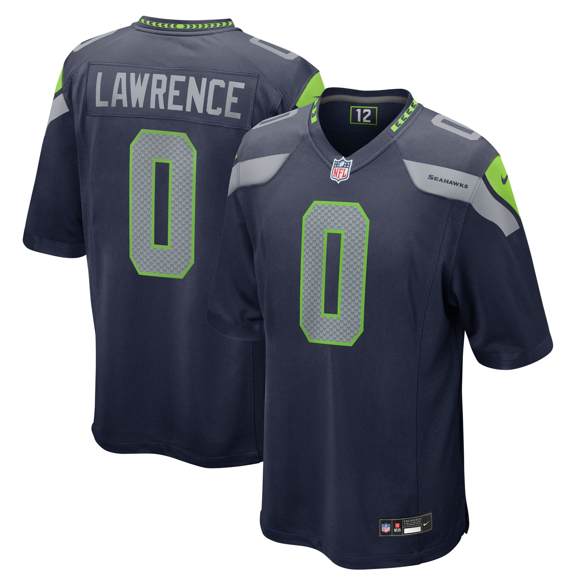 DeMarcus Lawrence Seattle Seahawks Team Game Jersey - College Navy - Image 2