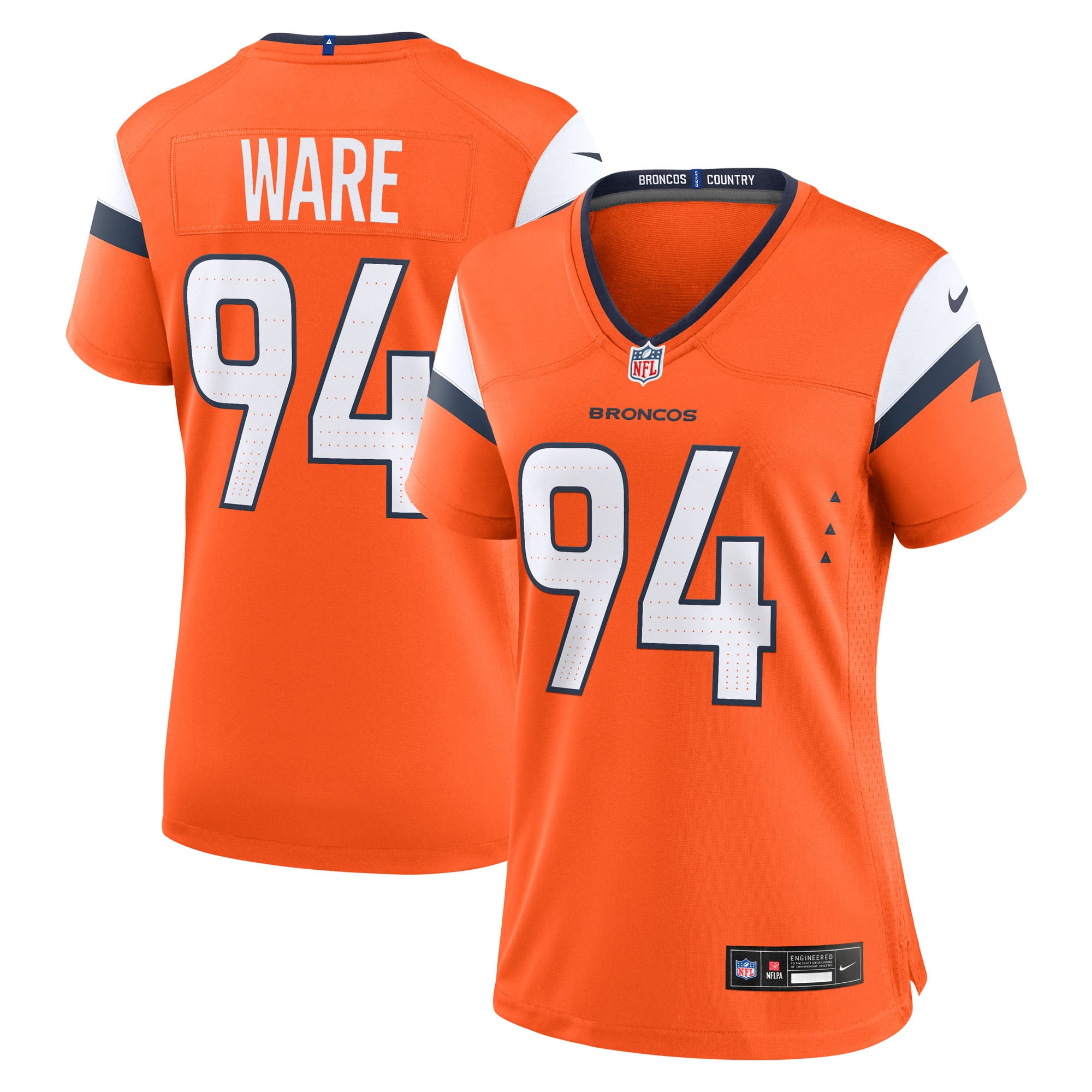 DeMarcus Ware Denver Broncos Women's Team Retired Game Jersey - Orange - Image 2