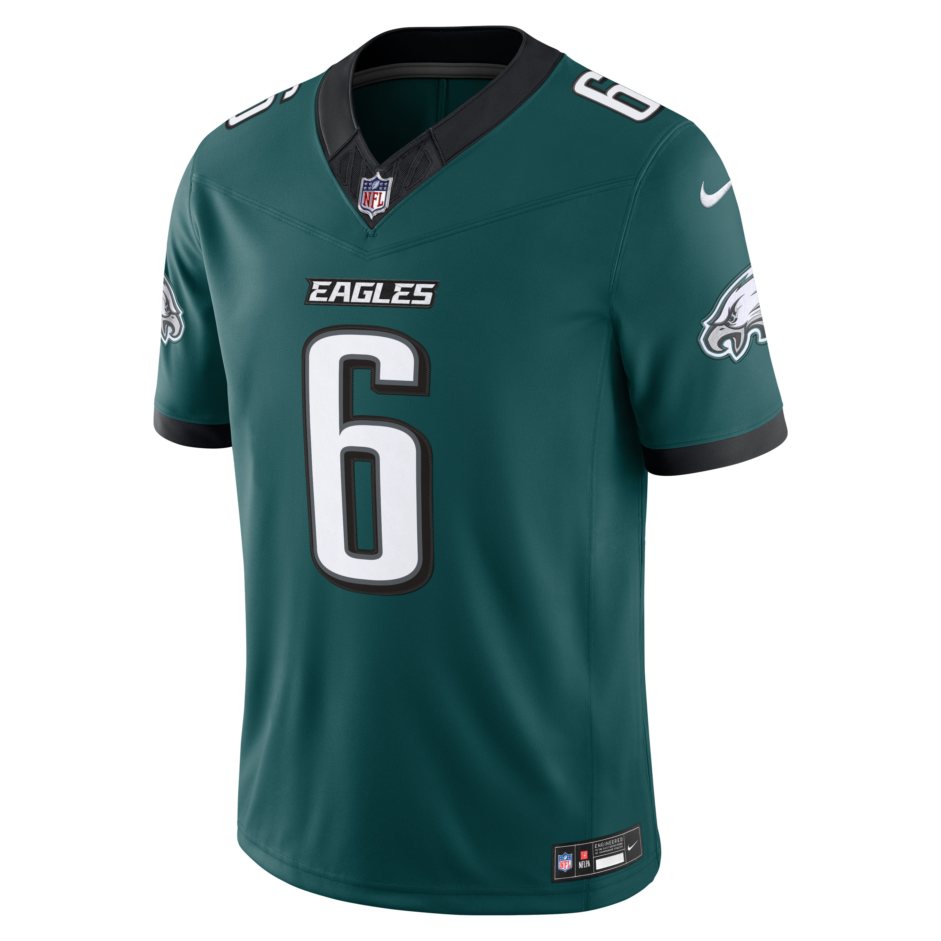DeVonta Smith Philadelphia Eagles Alternate Vapor F.U.S.E. Stitched Limited Jersey - Midnight Green - Image 3