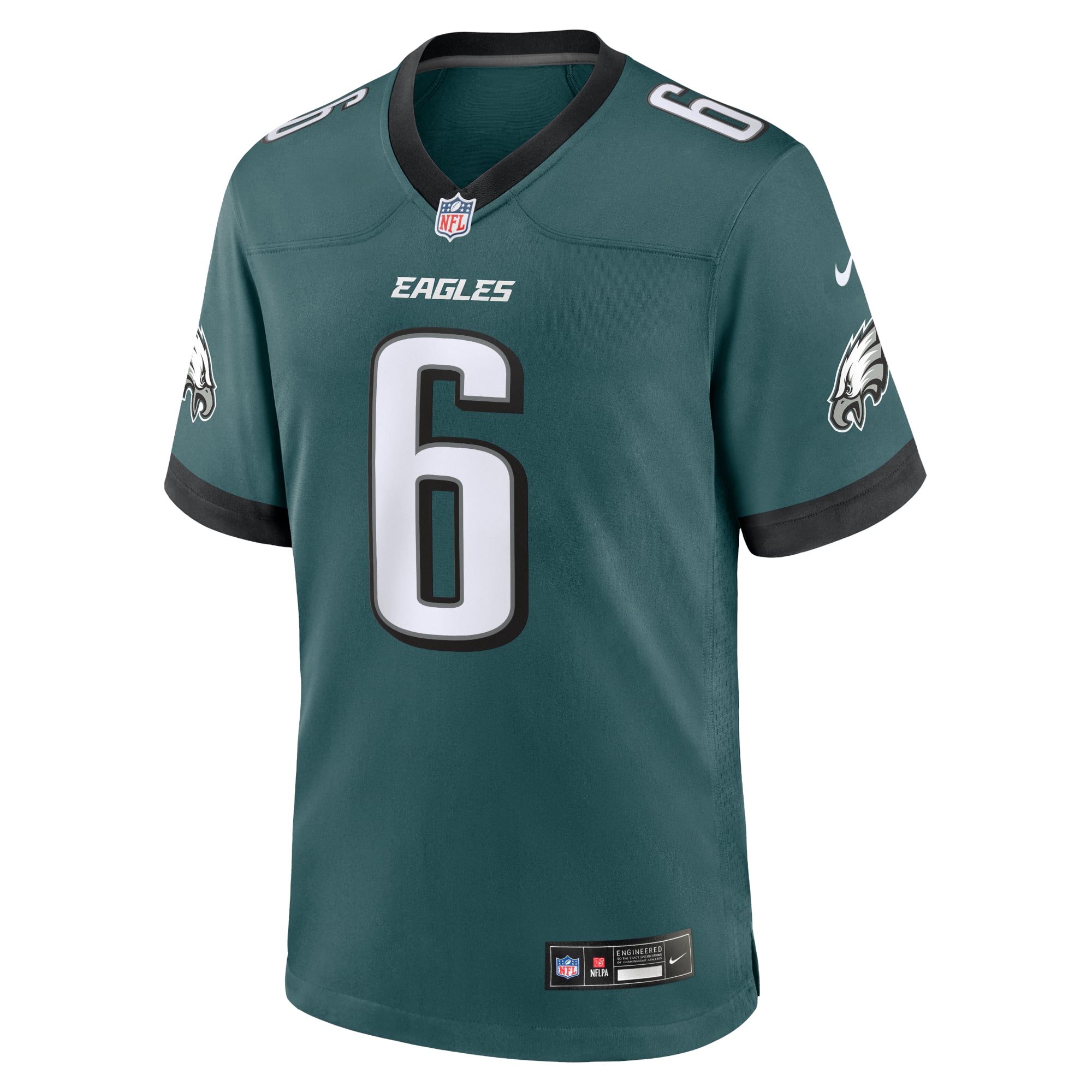 DeVonta Smith Philadelphia Eagles Team Game Jersey - Midnight Green - Image 3