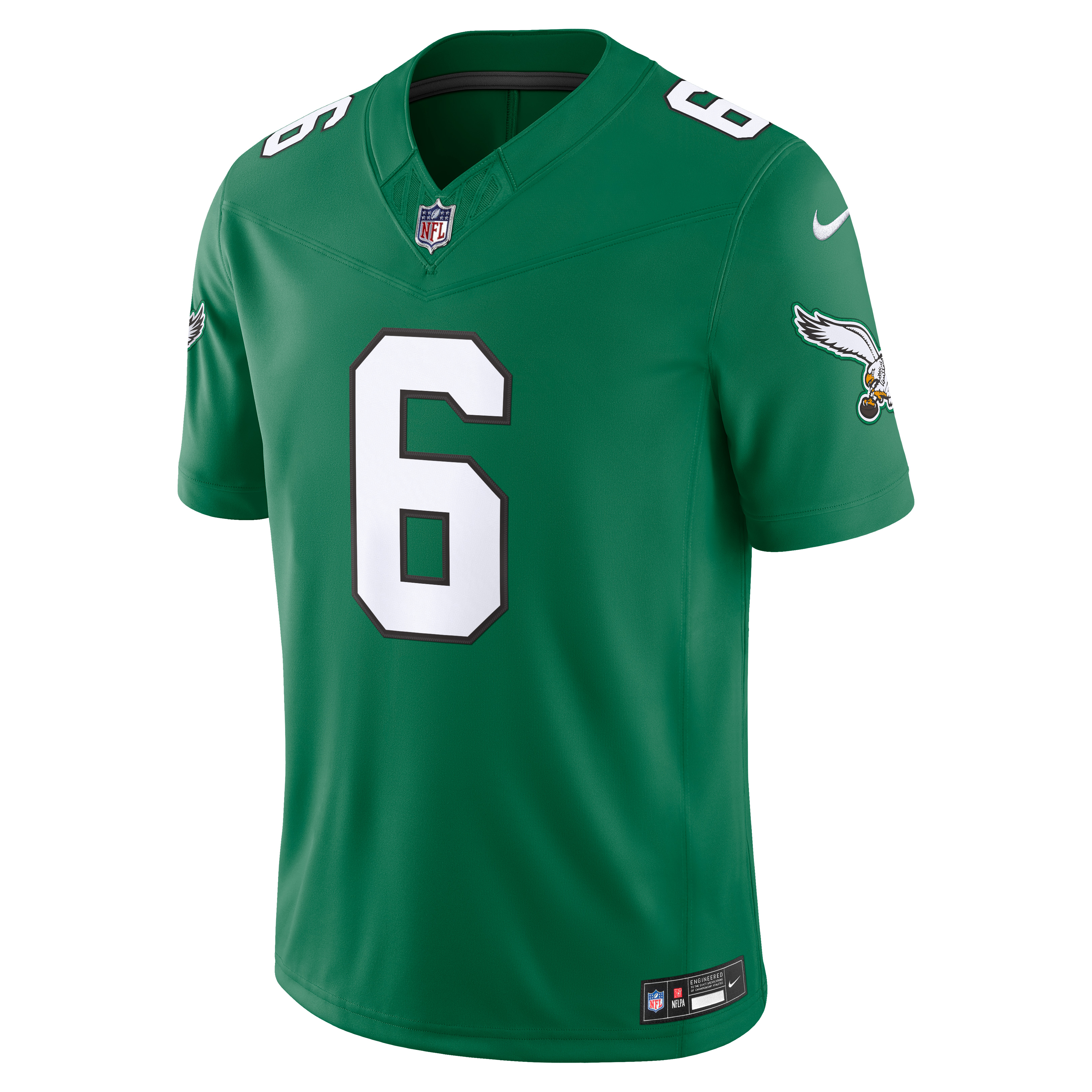 DeVonta Smith Philadelphia Eagles Team Vapor F.U.S.E. Stitched Limited Jersey - Kelly Green - Image 3
