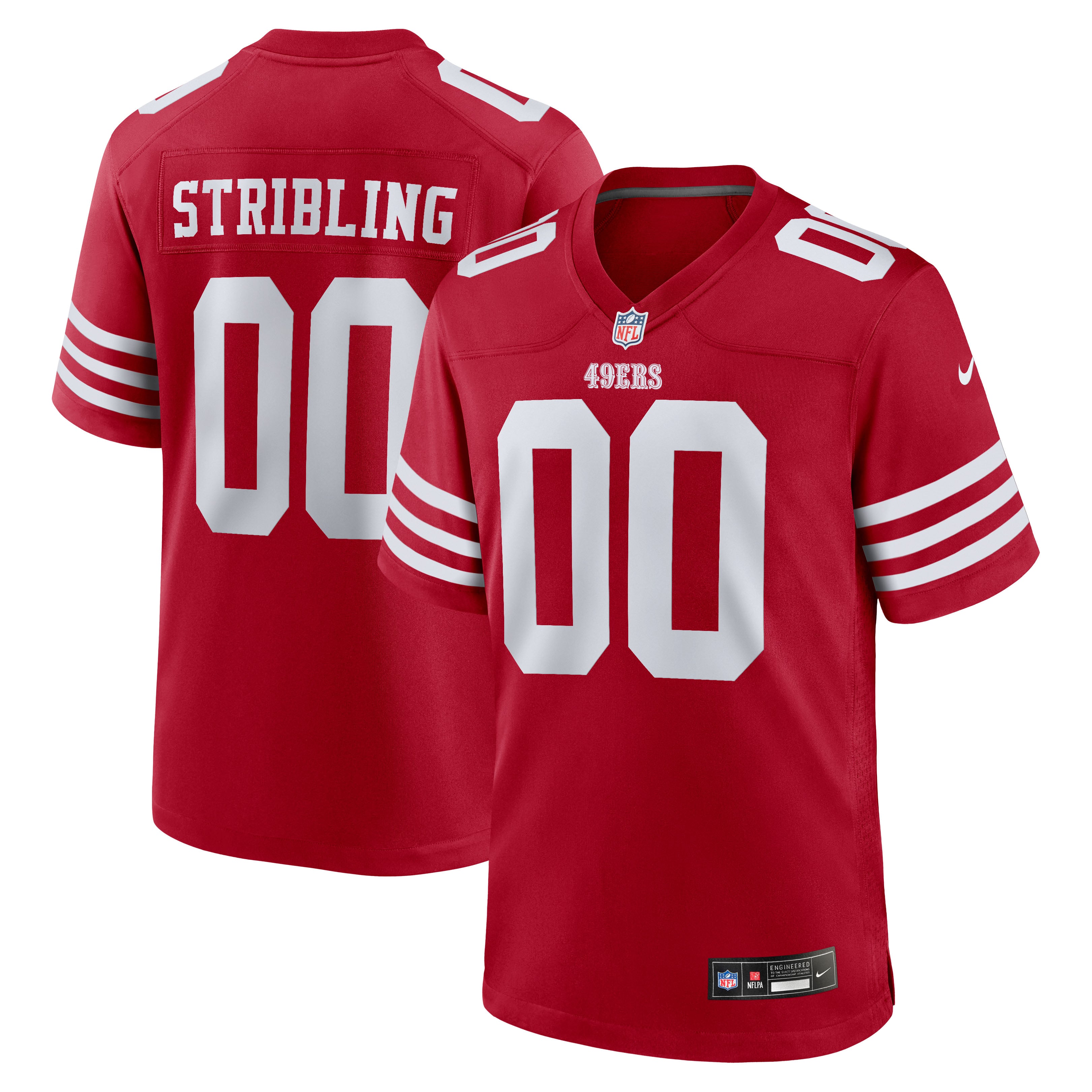 De'Zhaun Stribling San Francisco 49ers Game Jersey - Scarlet - Image 2