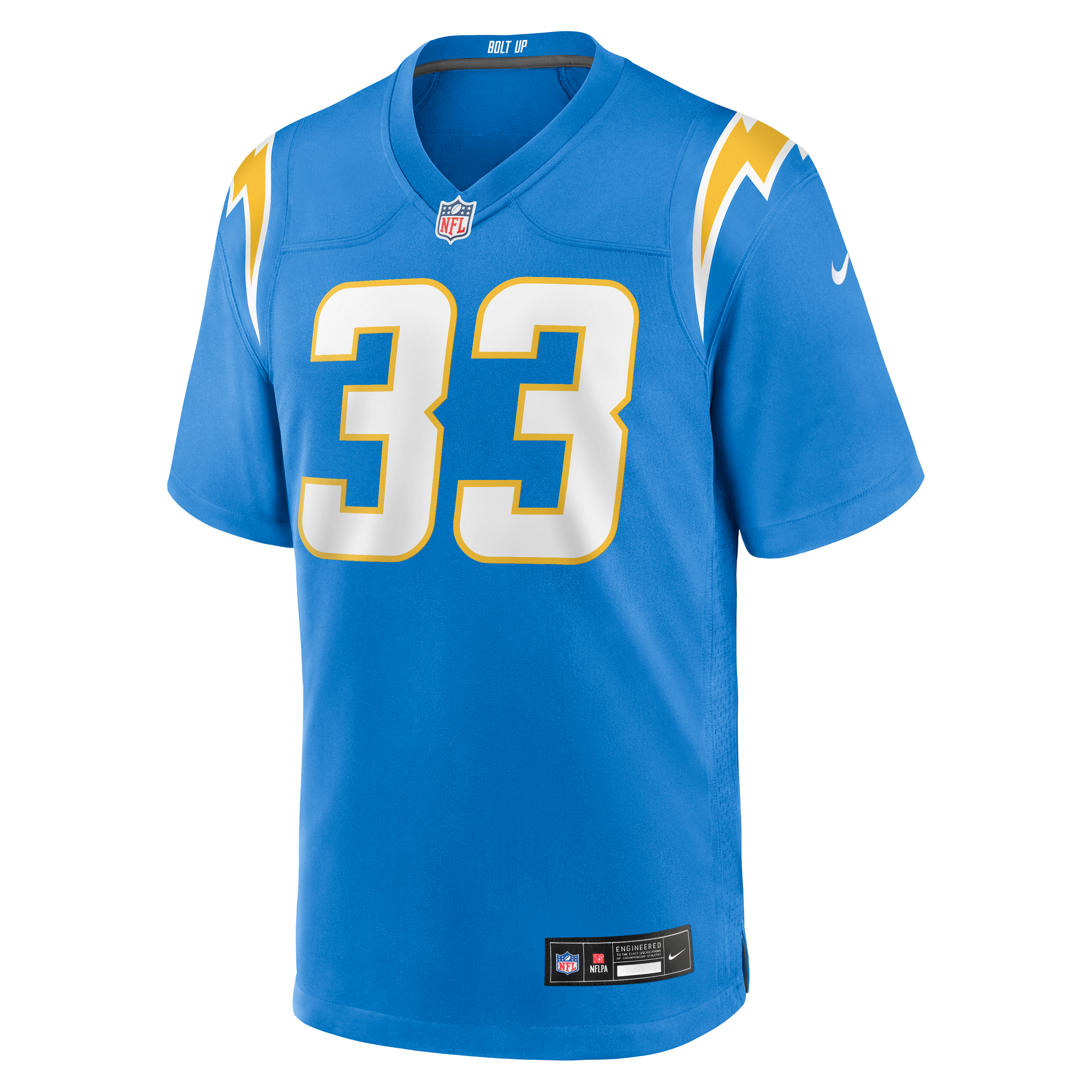 Deane Leonard Los Angeles Chargers Game Player Jersey - Powder Blue - Image 3