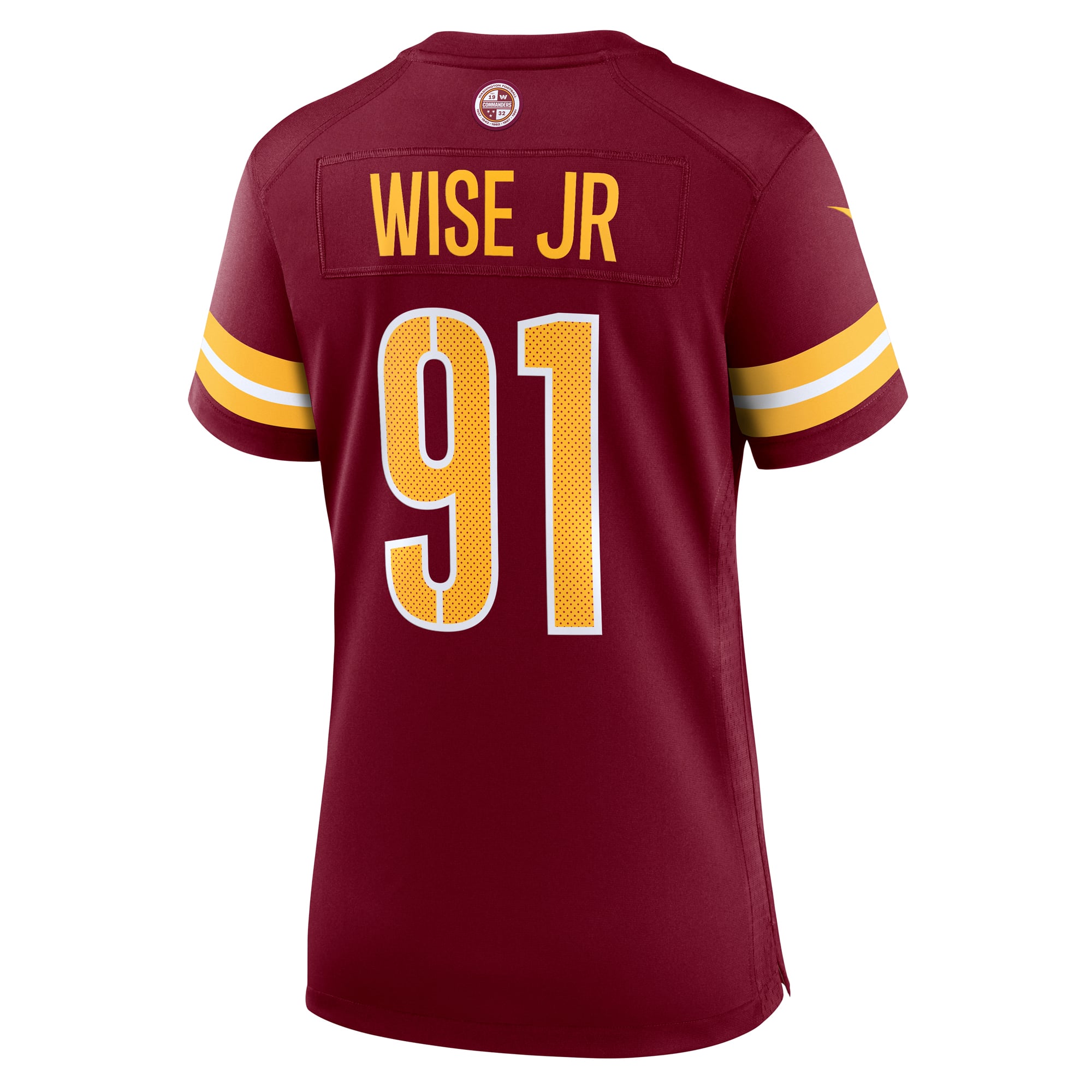 Deatrich Wise Jr. Washington Commanders Women's Team Game Jersey - Burgundy - Image 4