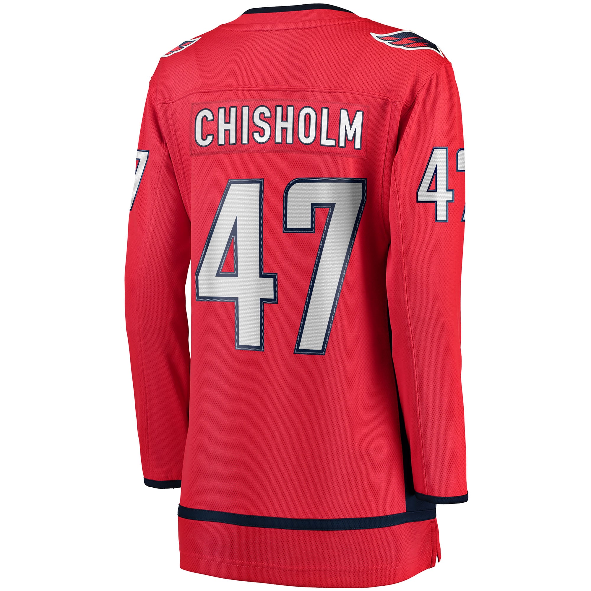 Declan Chisholm Washington Capitals Women's Home Breakaway Jersey - Red - Image 4