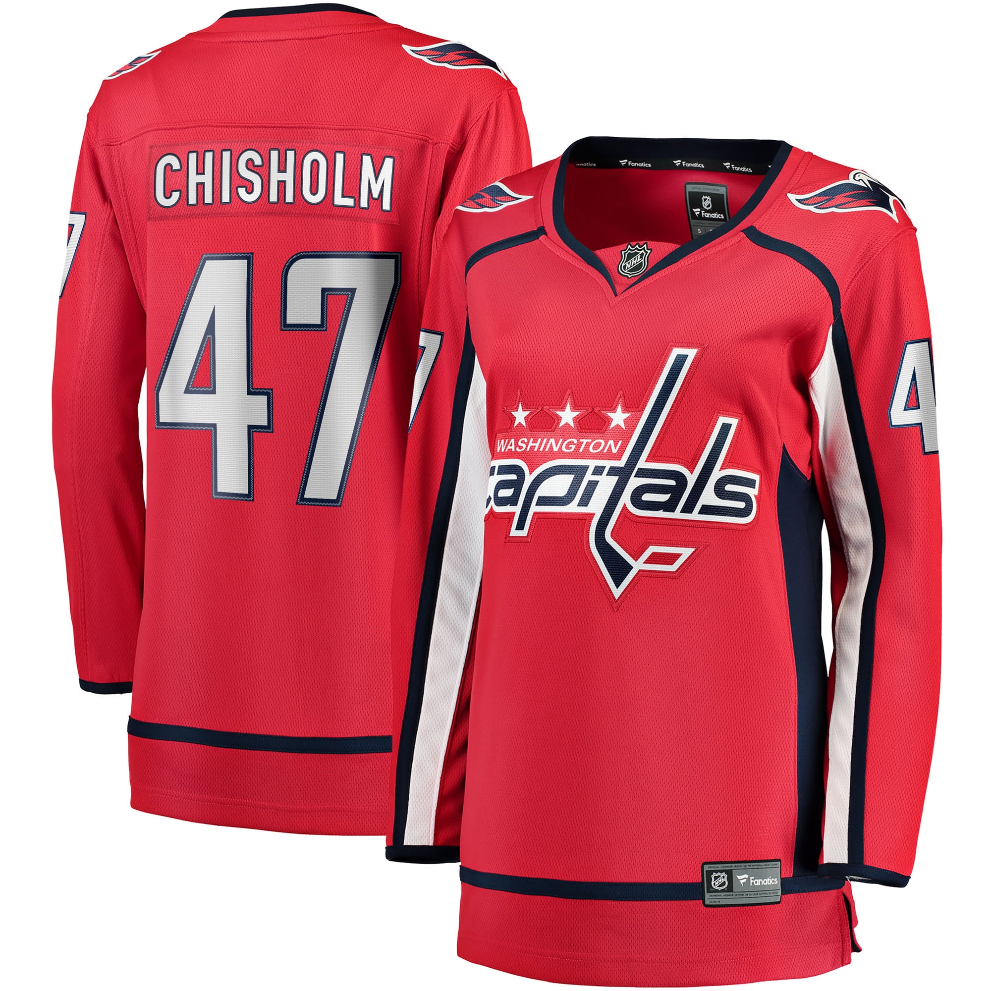 Declan Chisholm Washington Capitals Women's Home Breakaway Jersey - Red - Image 2