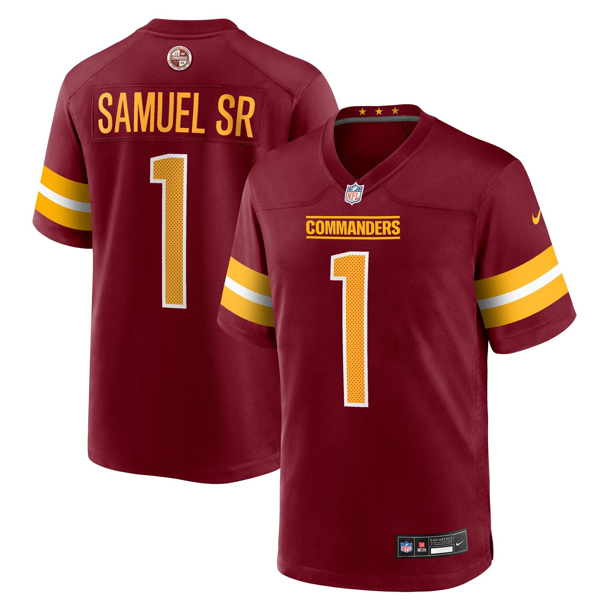 Deebo Samuel Sr Washington Commanders Game Player Jersey - Burgundy - Image 2
