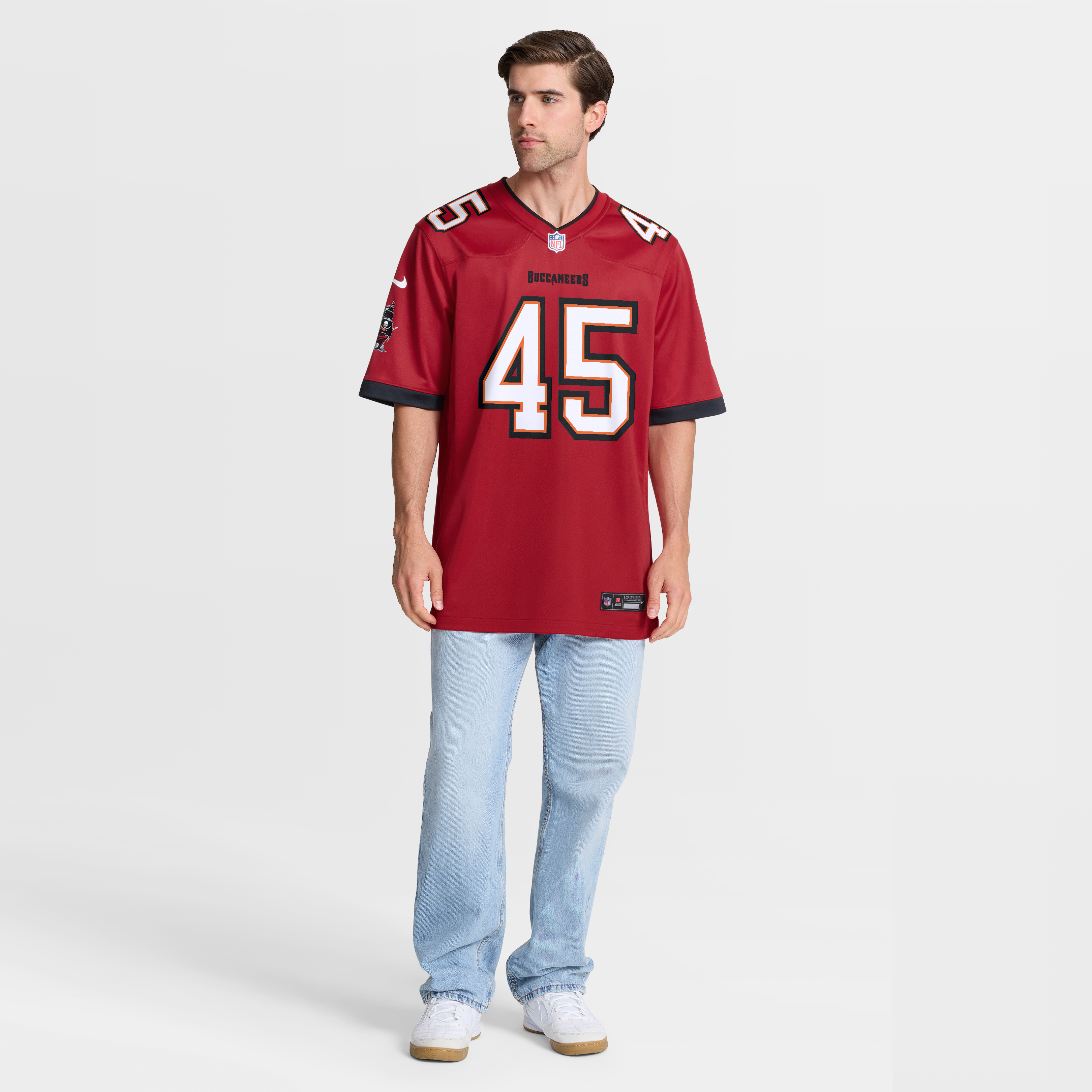 Deion Jones Tampa Bay Buccaneers Team Game Jersey - Red - Image 8