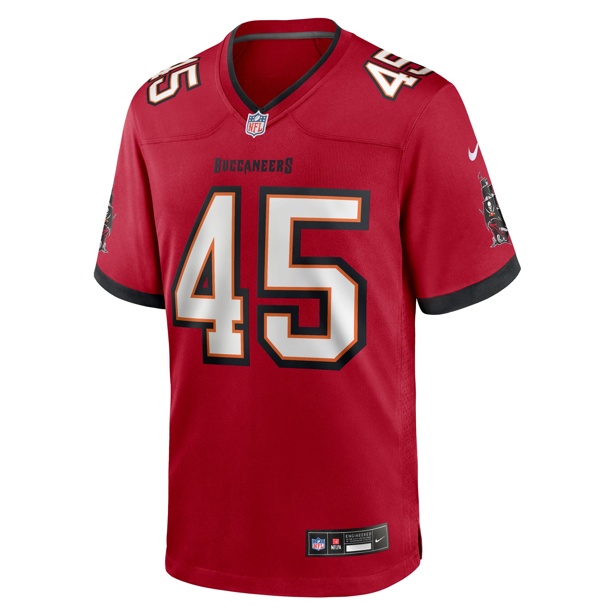 Deion Jones Tampa Bay Buccaneers Team Game Jersey - Red - Image 3