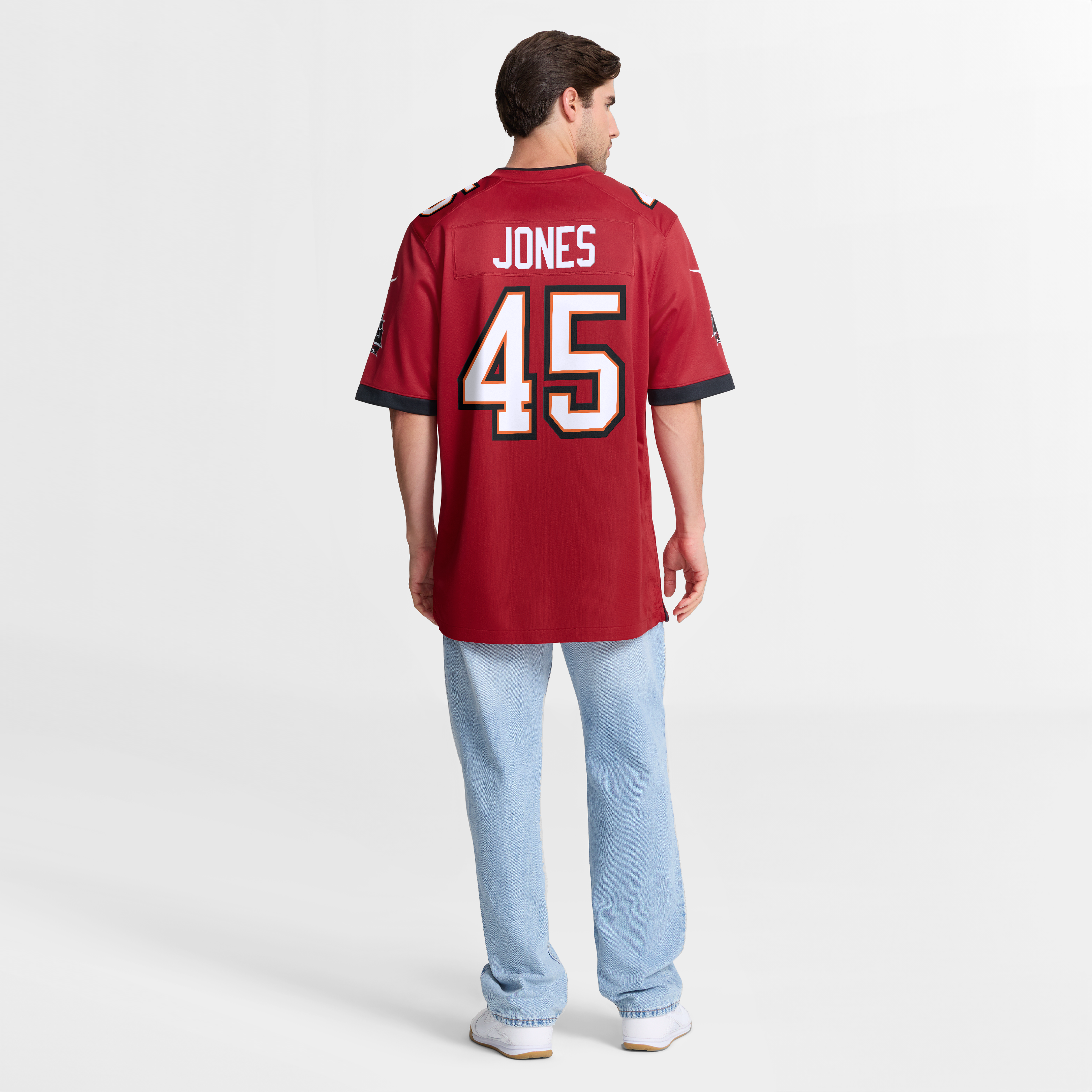 Deion Jones Tampa Bay Buccaneers Team Game Jersey - Red - Image 9
