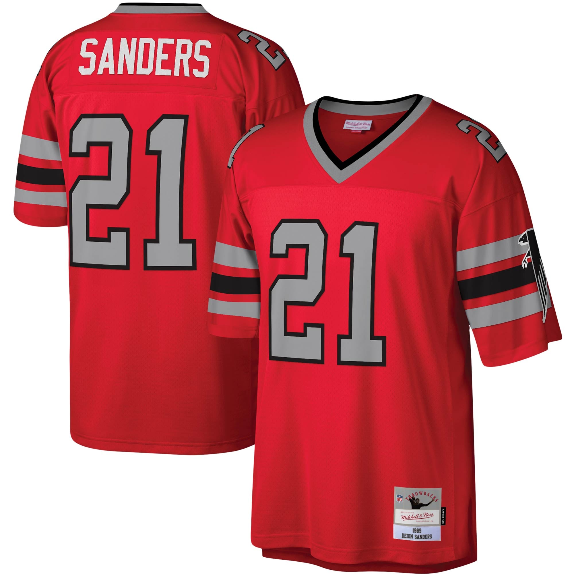 Deion Sanders Atlanta Falcons Legacy Jersey - Red
