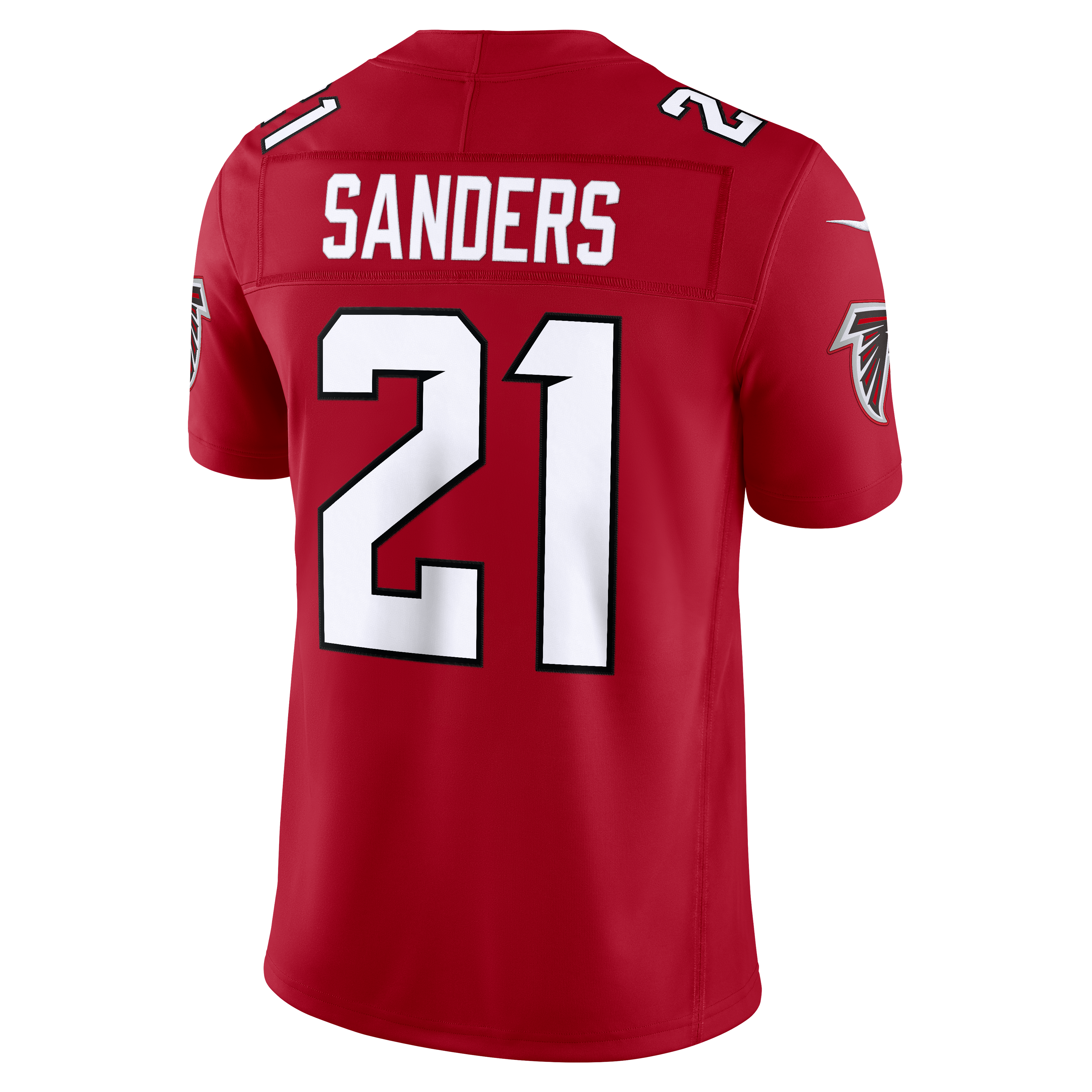 Deion Sanders Atlanta Falcons Team Vapor F.U.S.E. Stitched Retired Limited Jersey - Red - Image 4