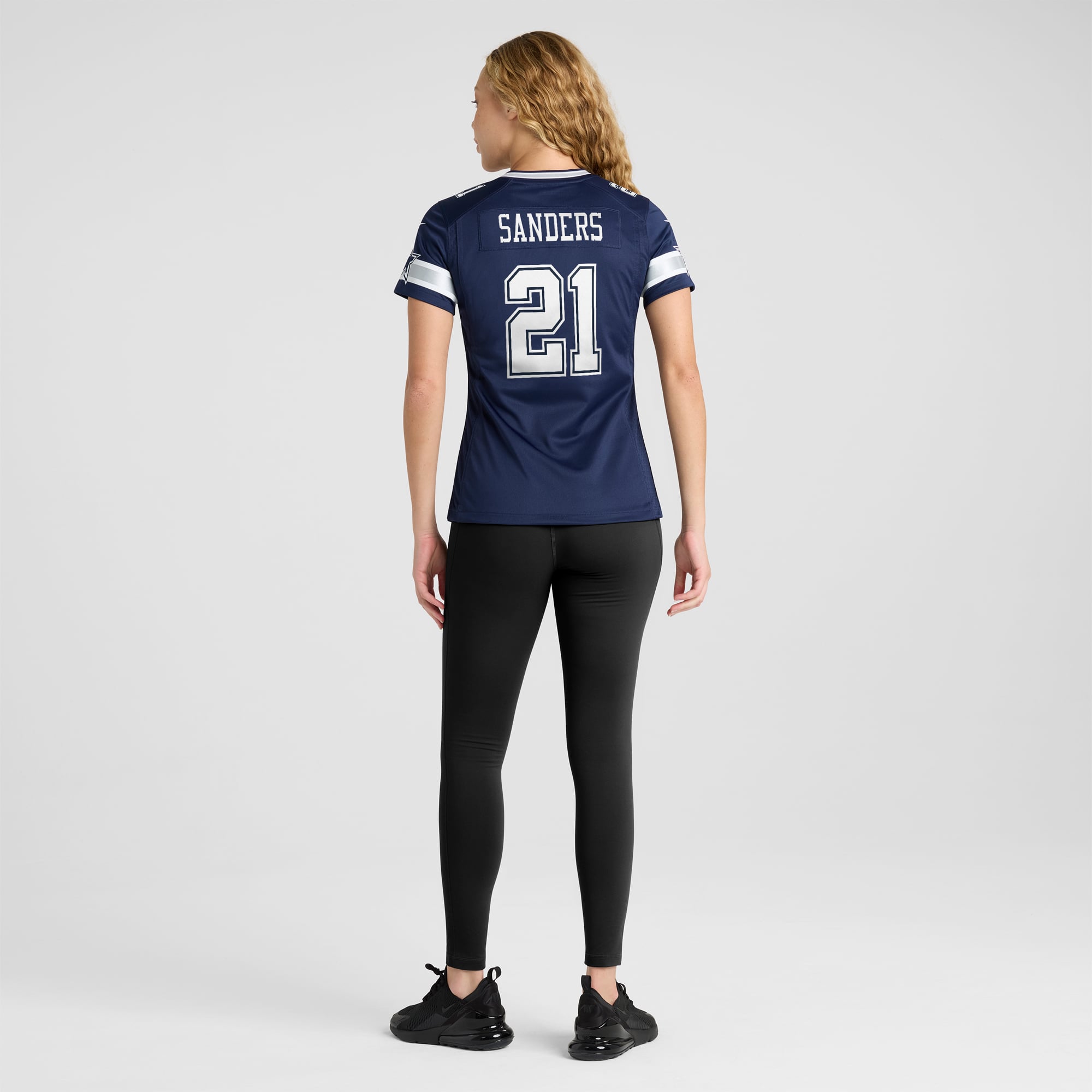 Deion Sanders Dallas Cowboys Women's Team Retired Player Game Jersey - Navy - Image 6