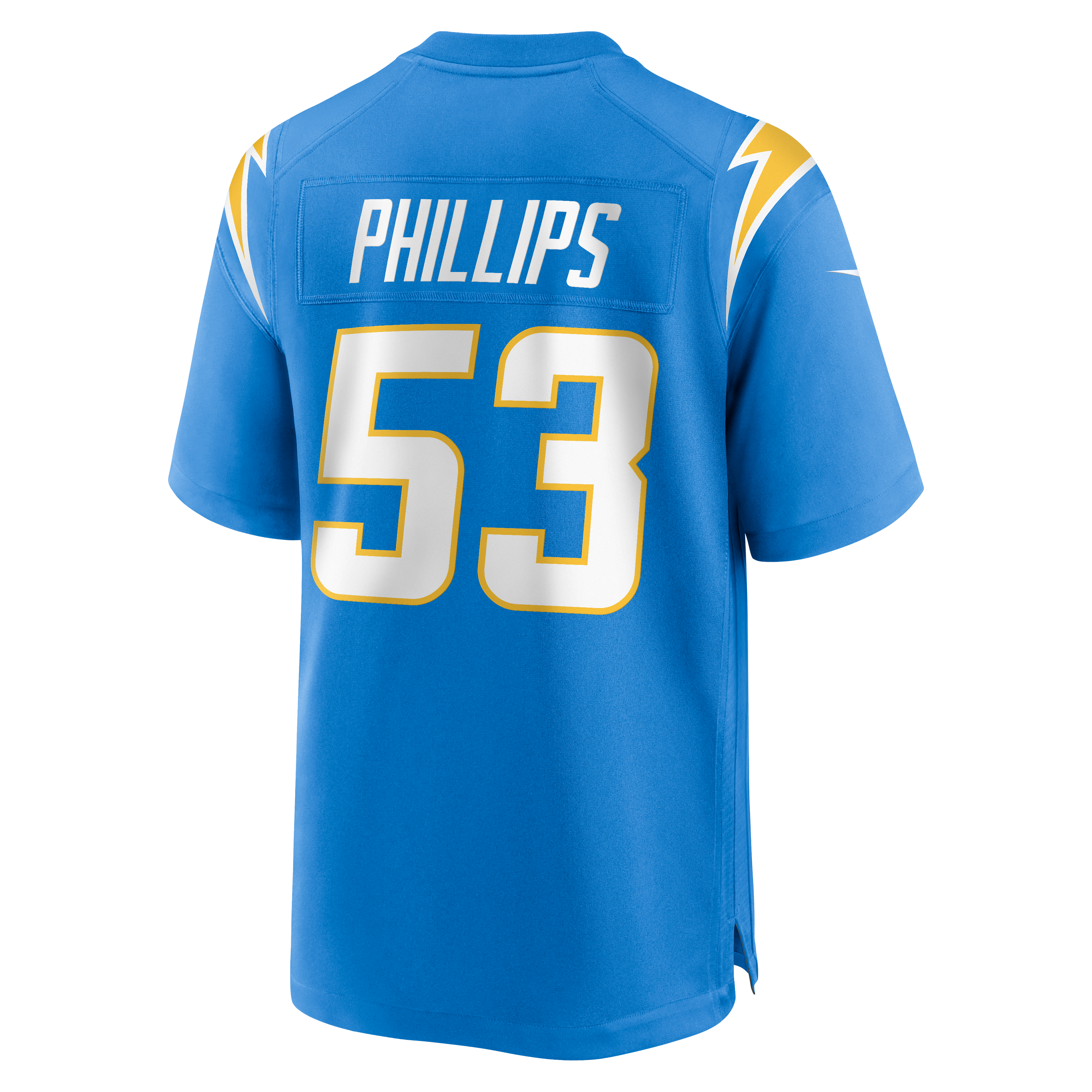Del'Shawn Phillips Los Angeles Chargers Team Game Jersey - Powder Blue - Image 4