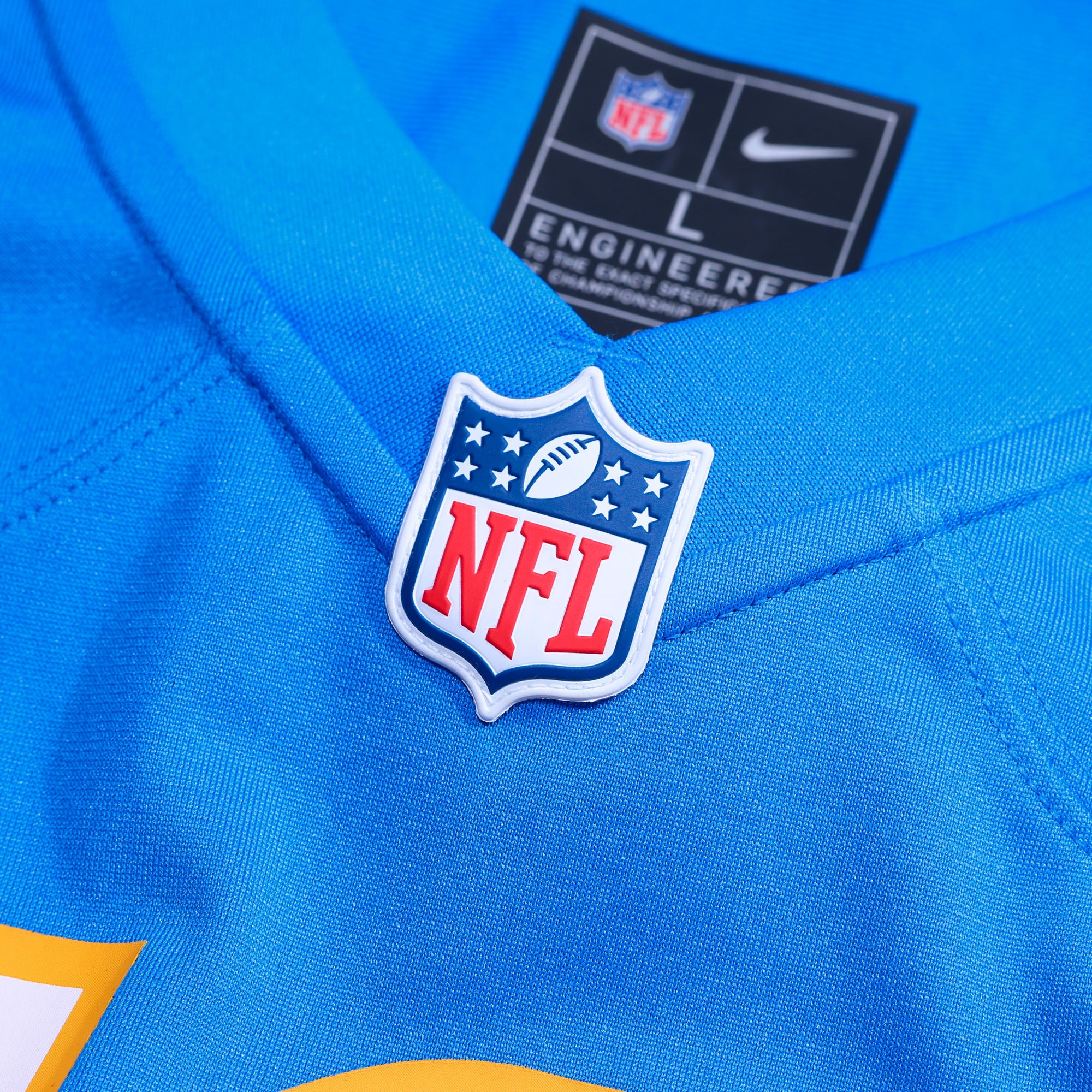 Del'Shawn Phillips Los Angeles Chargers Team Game Jersey - Powder Blue - Image 5