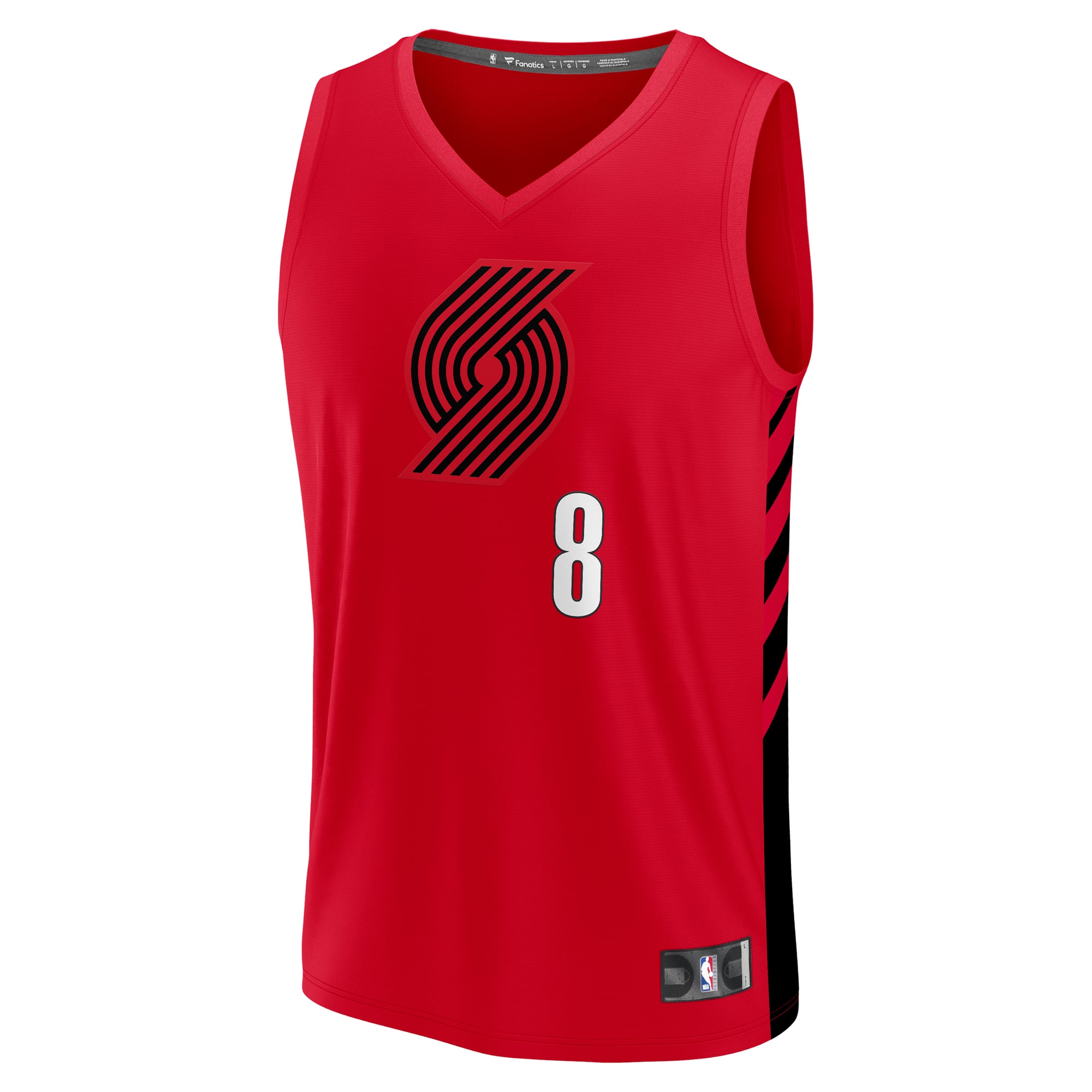 Deni Avdija Portland Trail Blazers Fast Break Player Jersey - Statement Edition - Red - Image 3