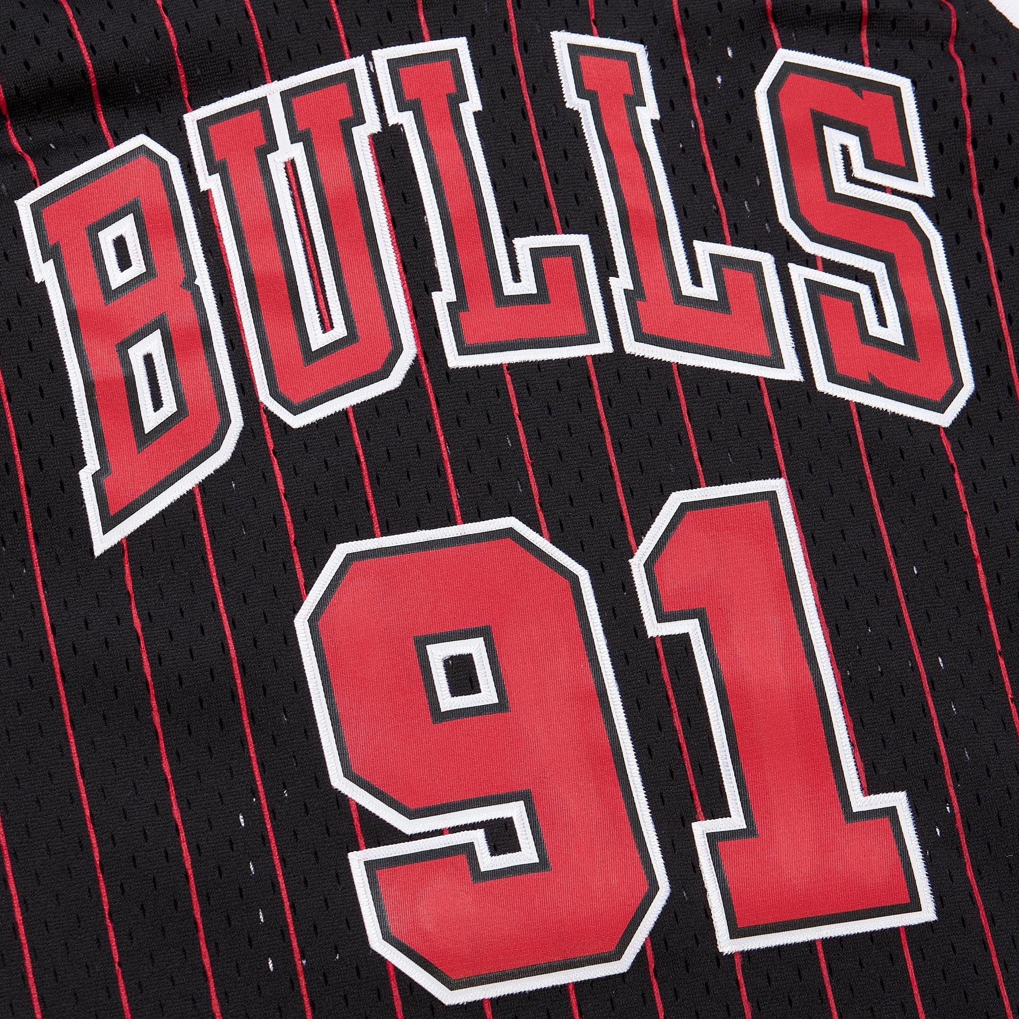 Dennis Rodman Chicago Bulls Youth 1995/96 Swingman Jersey - Black - Image 4
