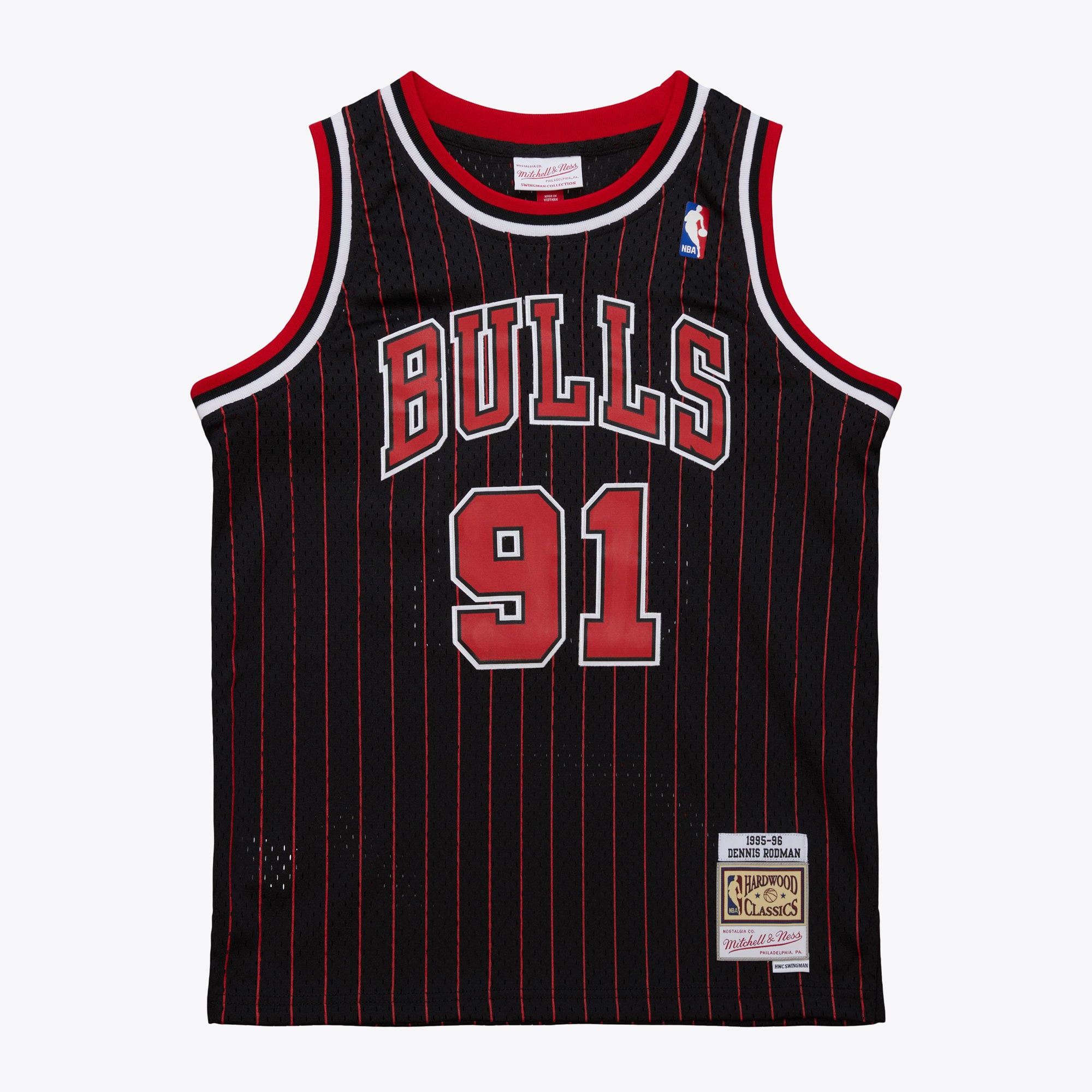 Dennis Rodman Chicago Bulls Youth 1995/96 Swingman Jersey - Black - Image 2