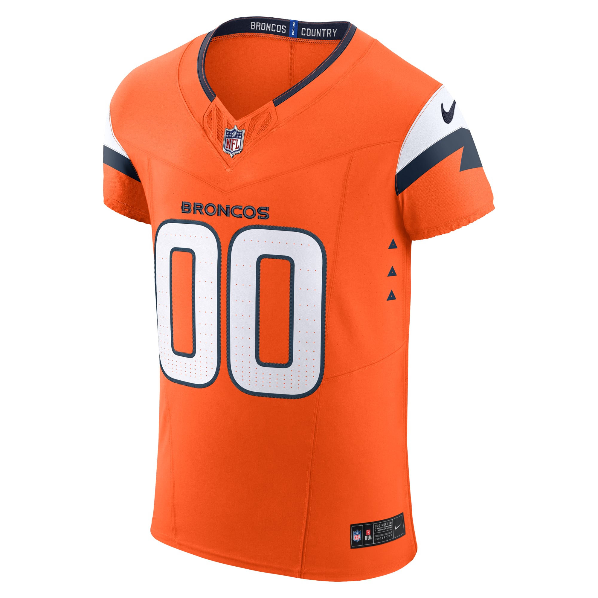 Denver Broncos Alternate Vapor F.U.S.E. Elite Custom Jersey - Orange - Image 3